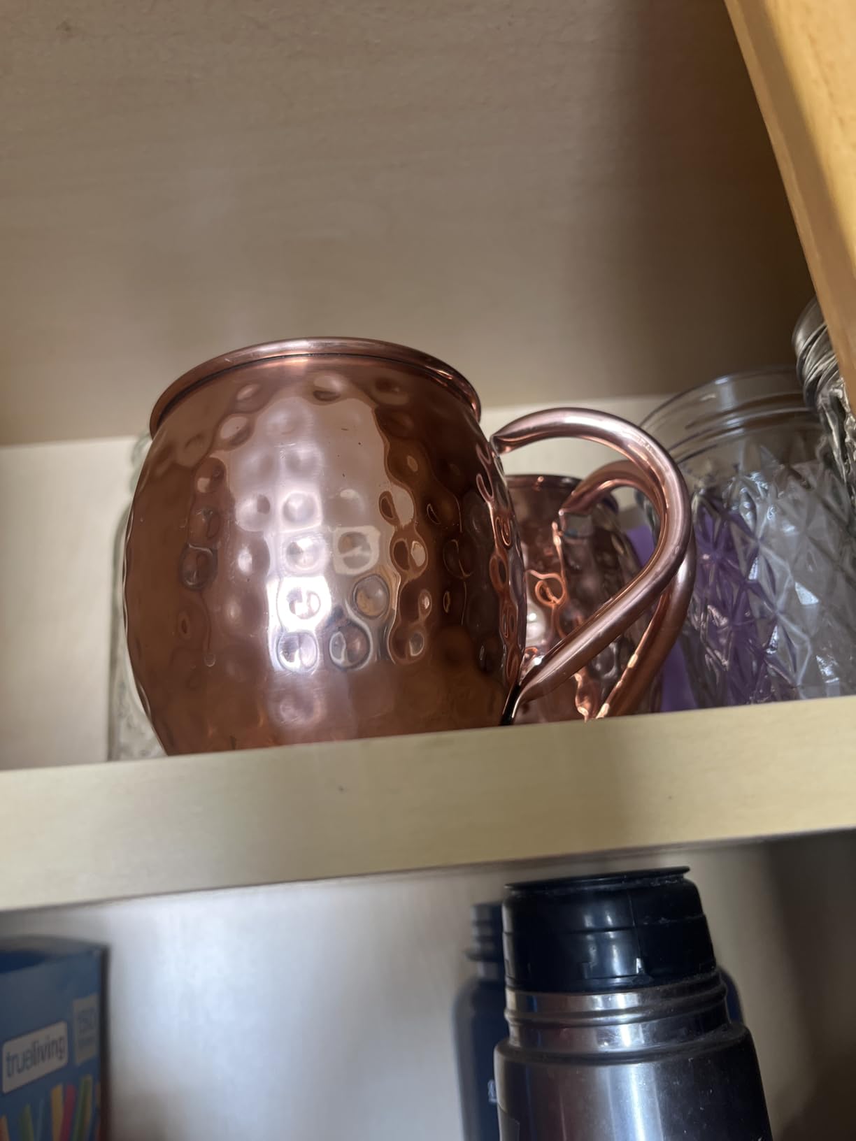 Moscow-Mix Moscow Mule Mugs Set of 4, Pure Copper Mugs, Copper Cups 16 oz | Handcrafted hammered copper mugs, heavyweight authentic solid copper cups for mule cocktails, food-safe copper gift set of 4 customer photo 1