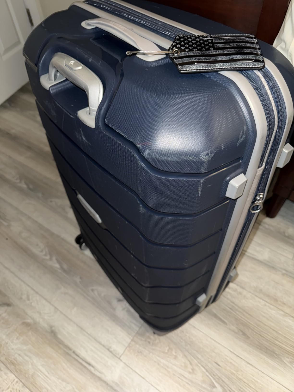 Samsonite Freeform Large Checked Luggage with Dual 360° Spinner Wheels - TSA Lock, Airline-Approved - Lightweight Durable Polypropylene Expandable Hardshell - Black customer photo 1