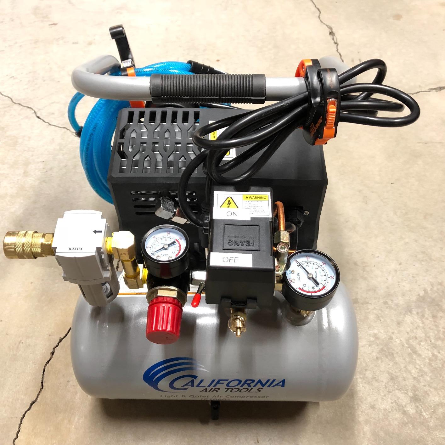 California Air Tools CAT-1P1060S Light & Quiet Portable Air Compressor, Lightweight, Ultra Quiet, Oil-Free, 1 Gallon Steel Tank, .6 HP, 56 dBA Noise Level, Silver customer photo 2