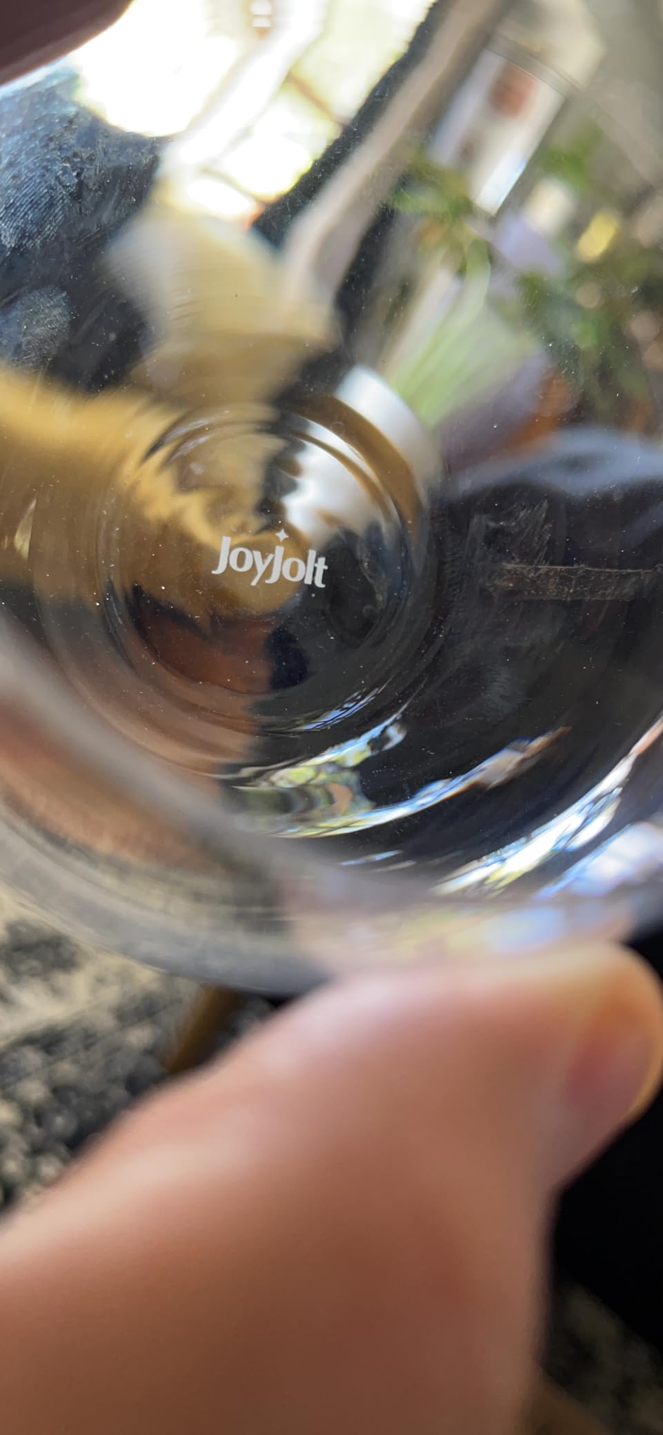 JoyJolt Spirits Stemless Wine Glasses for Red or White Wine (Set of 4)-15-Ounces customer photo 1