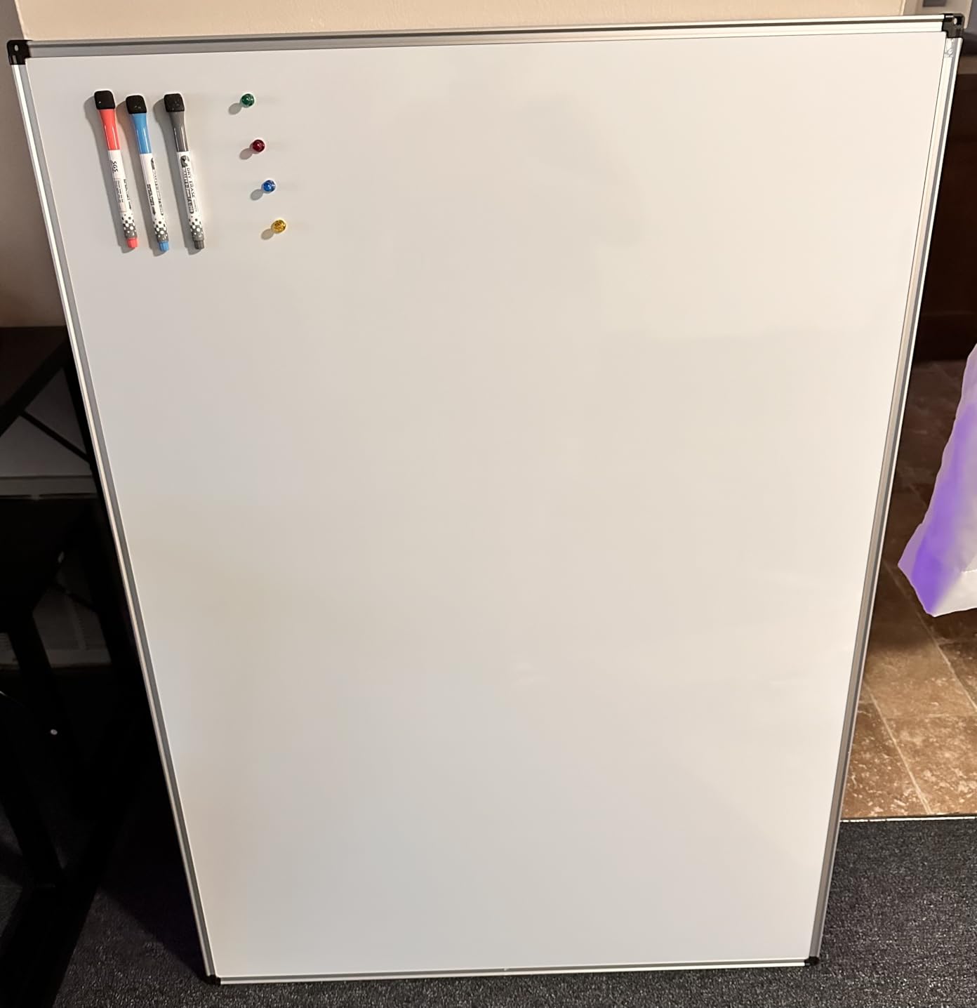 XBoard Magnetic Dry Erase Board/Whiteboard, 36 X 24 Inches Double Sided White Board, Silver Aluminium Frame customer photo 2
