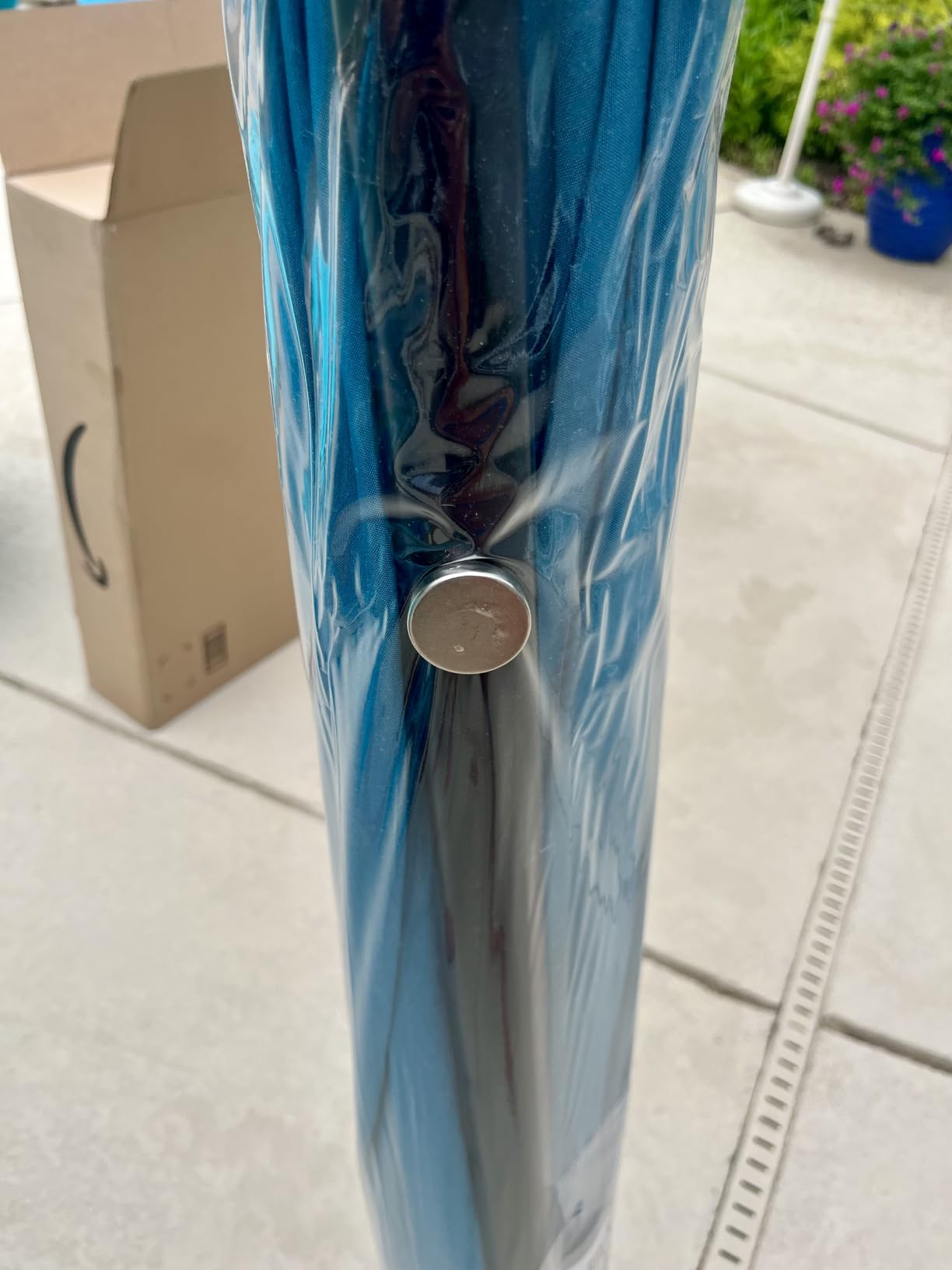 Sunnyglade 9' Patio Umbrella Outdoor Table Umbrella with 8 Ribs Tan customer photo 1