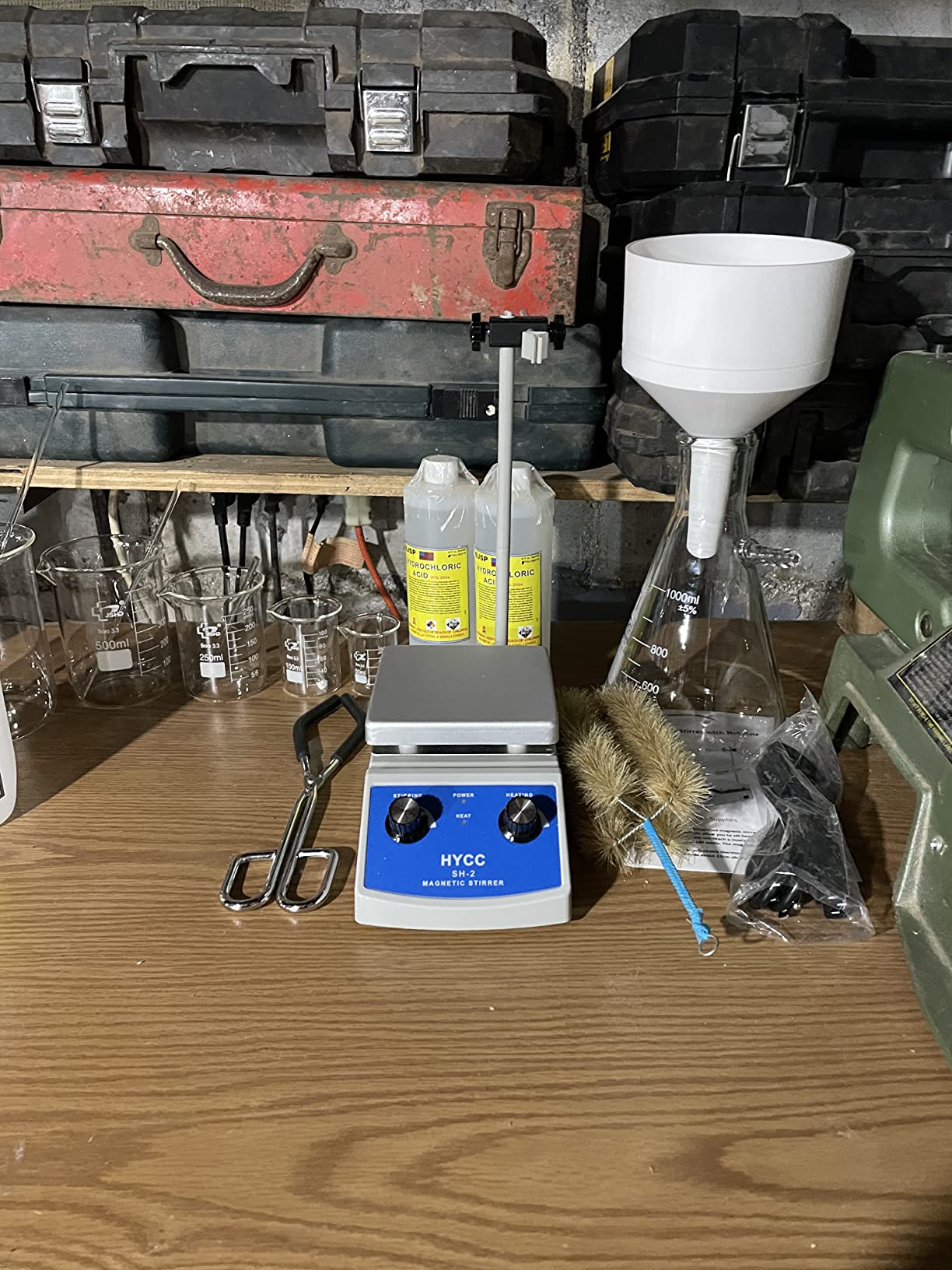 HYCC Magnetic Stirrer Hot Plate Max 716°F, 100-2000RPM Hot Plate with Magnetic Stirrer, 2000mL Magnetic Hotplate Stirrer, Magnetic Stirrer w/Magnetic Stir Bar customer photo 1