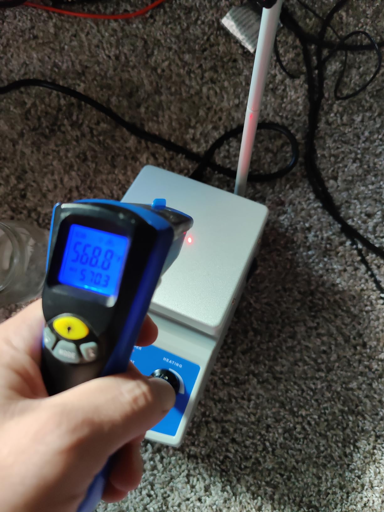 HYCC Magnetic Stirrer Hot Plate Max 716°F, 100-2000RPM Hot Plate with Magnetic Stirrer, 2000mL Magnetic Hotplate Stirrer, Magnetic Stirrer w/Magnetic Stir Bar customer photo 2