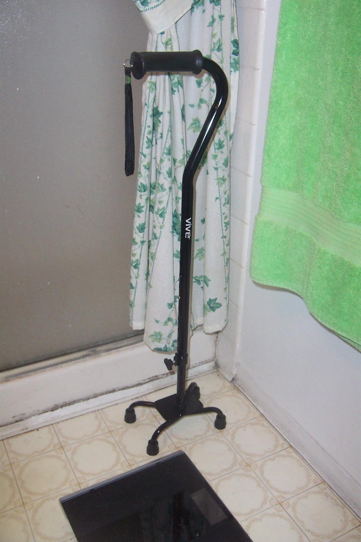 Vive Quad Cane - Walking Stick for Men and Women - Lightweight Adjustable customer photo 2