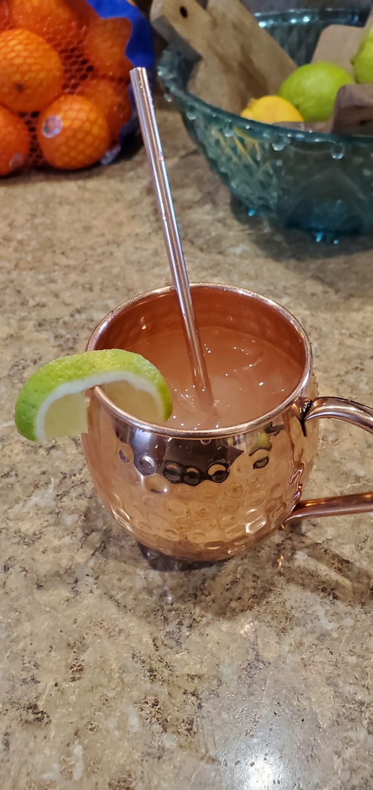 Advanced Mixology Pure Copper Moscow Mule Mugs Set of 4, 19 oz Hand-Hammered Copper Cocktail Mugs with Reusable Straws, Jigger & Coasters, Ideal for Home Bars, Restaurants & Events, 1-Year Warranty customer photo 1