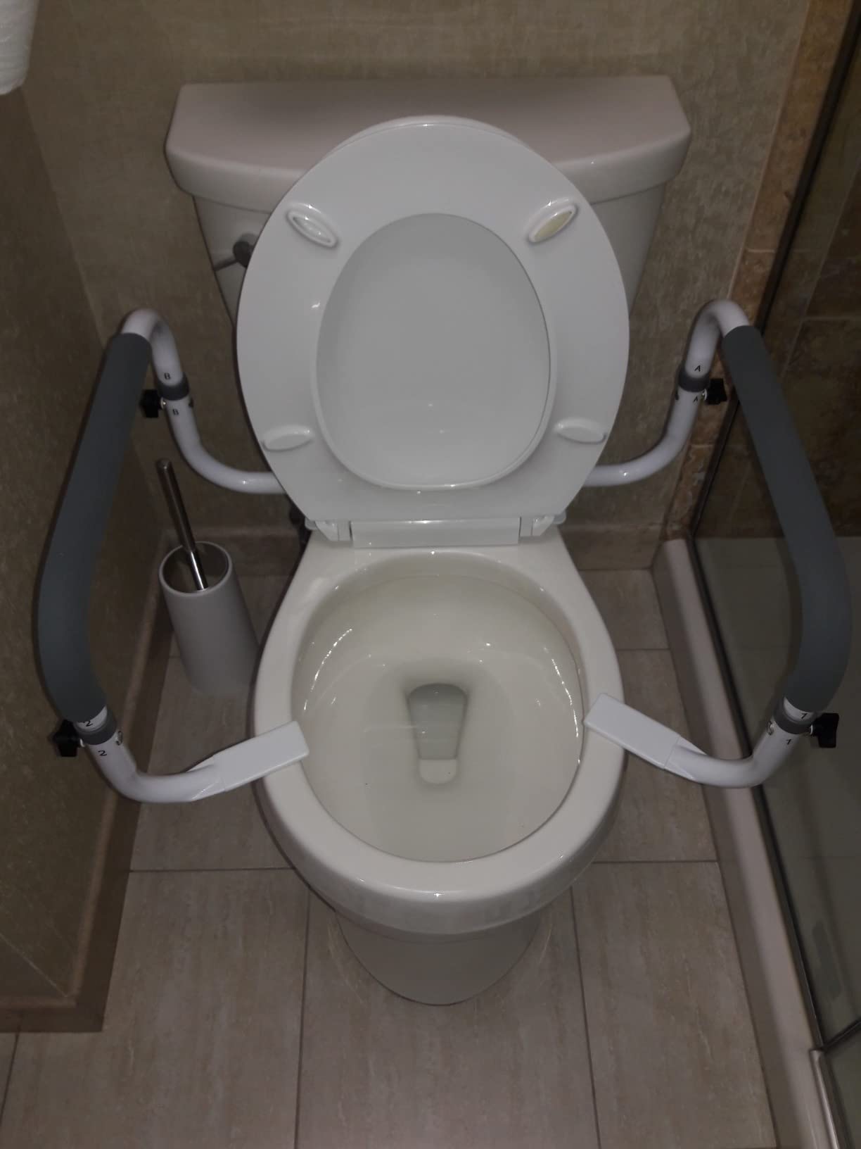 Vive Toilet Safety Rail - Adjustable Grab Bar - Compact Support Frame customer photo 2