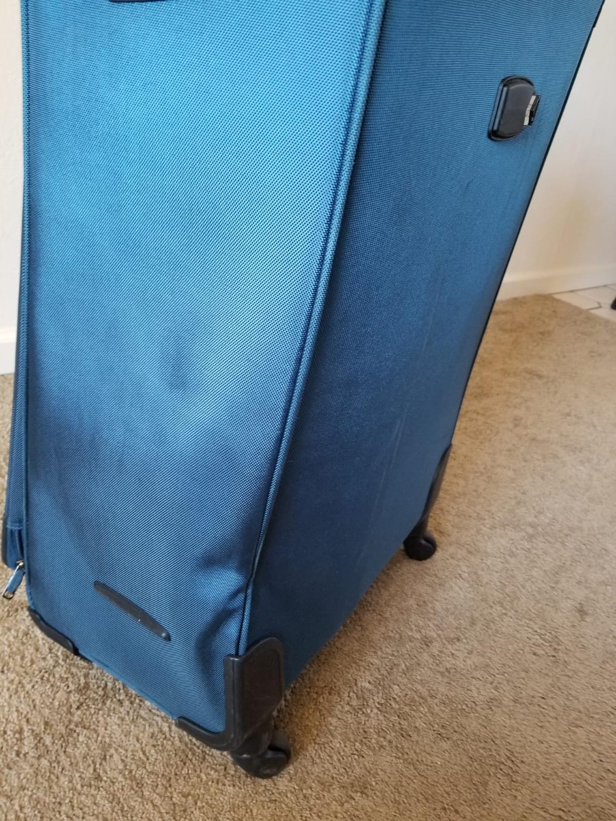 Coolife Softshell Luggage, TSA Lock, Spinner Wheels, 4-Piece Set with Tote | 1680D oxford cloth, 210D nylon lining, 4 spinner wheels, telescopic handle, IATA carry-on, aluminum handle, TSA lock customer photo 2