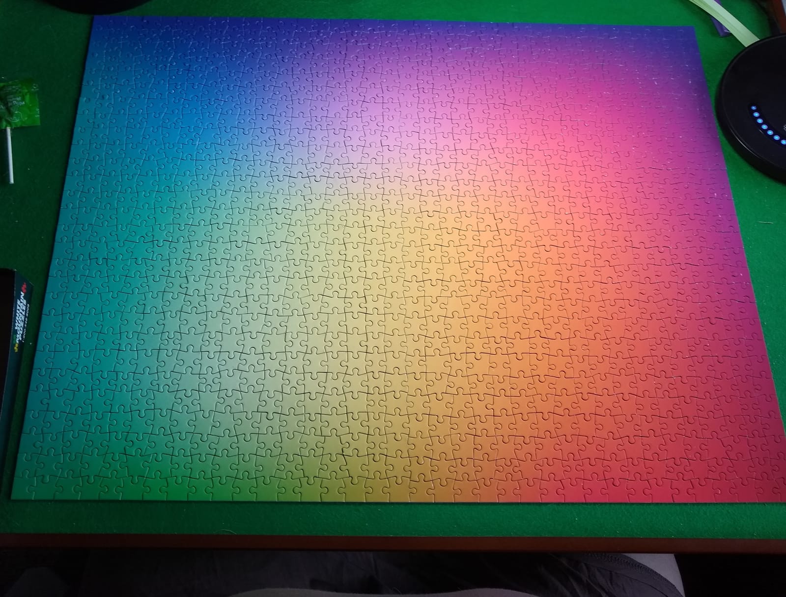 Impuzzibles Wavy Rainbow - 1000 Piece Hardest Jigsaw Puzzle - Colourful Gradient, Bold, Rainbow for Adults Size 26 x 20 Inches customer photo 1
