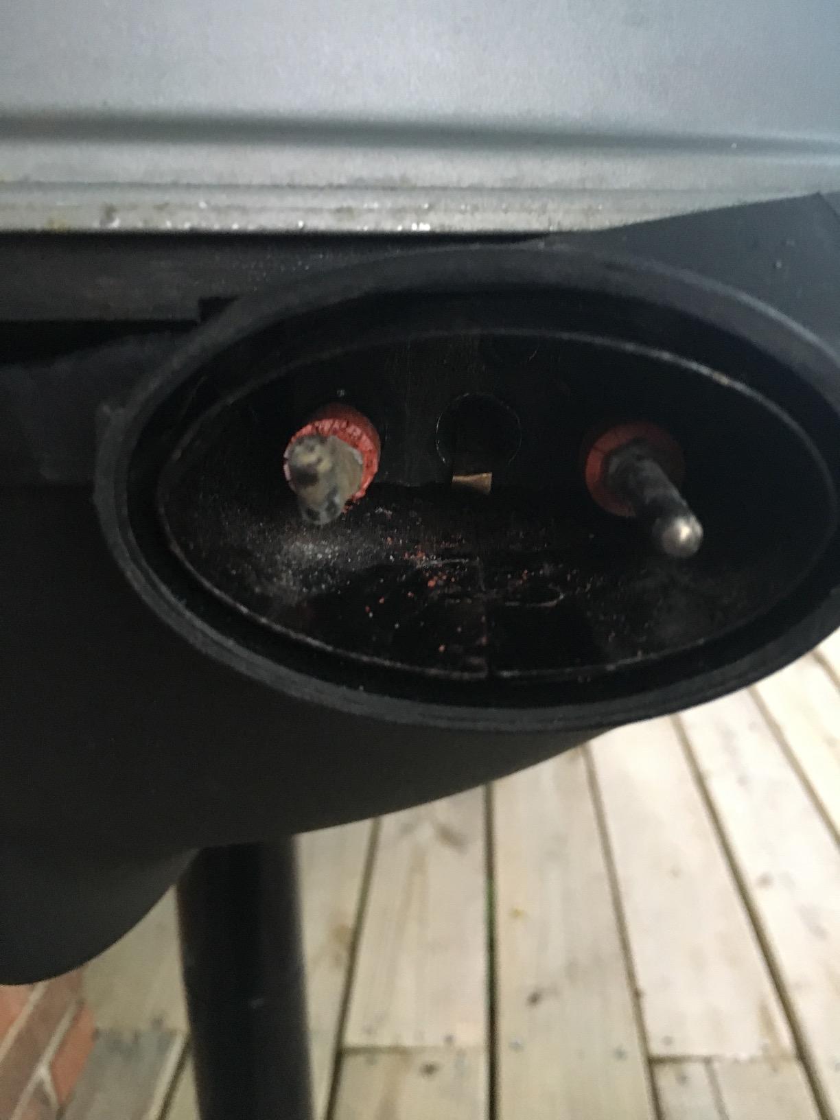 George Foreman Indoor/Outdoor Electric Grill with Stand, 15-Serving | 15-serving electric grill with removable stand, 5 heat settings and fat-removing slope for healthier grilling. customer photo 1