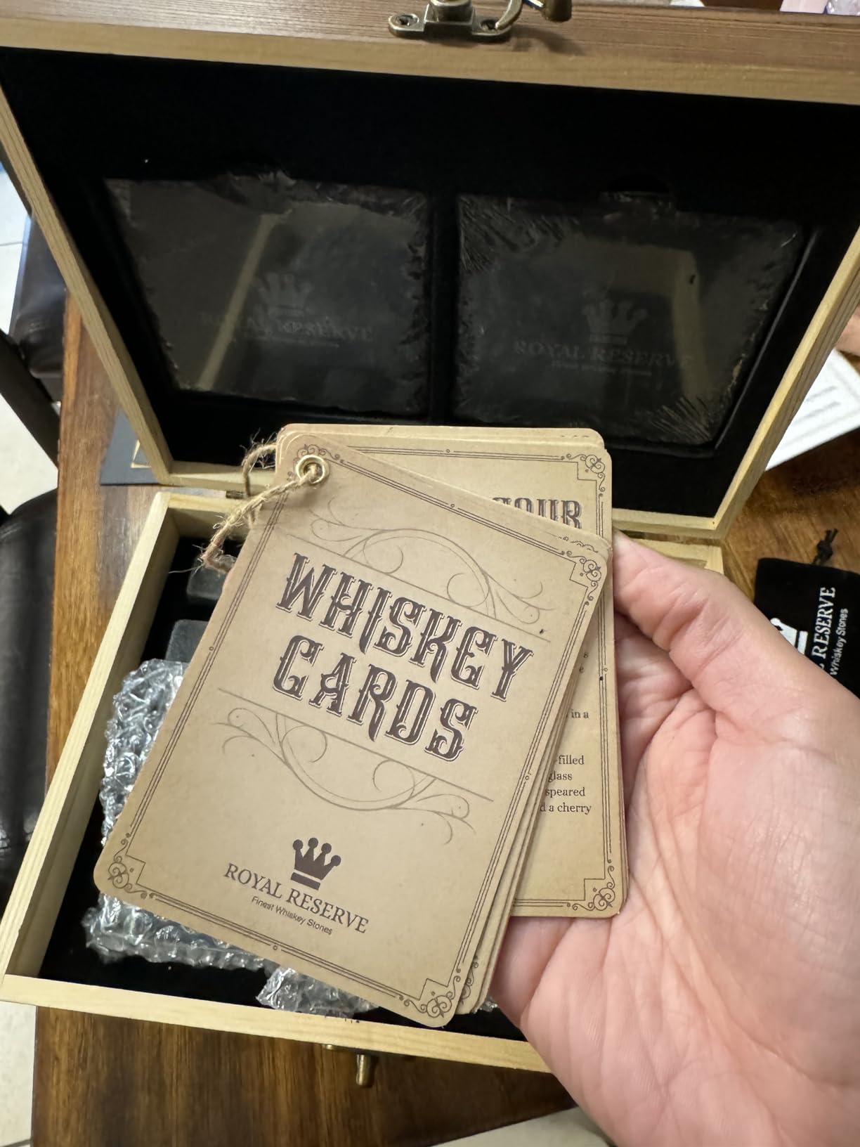 Whiskey Stones Gift Set for Men & Dad, Bourbon Glasses & Chilling Rocks customer photo 1