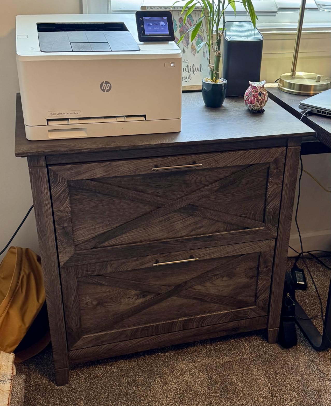 Bush Home Key West 2 Drawer Lateral File Cabinet in Bing Cherry, Document Storage for Home Office, Accent Chest with Drawers customer photo 1