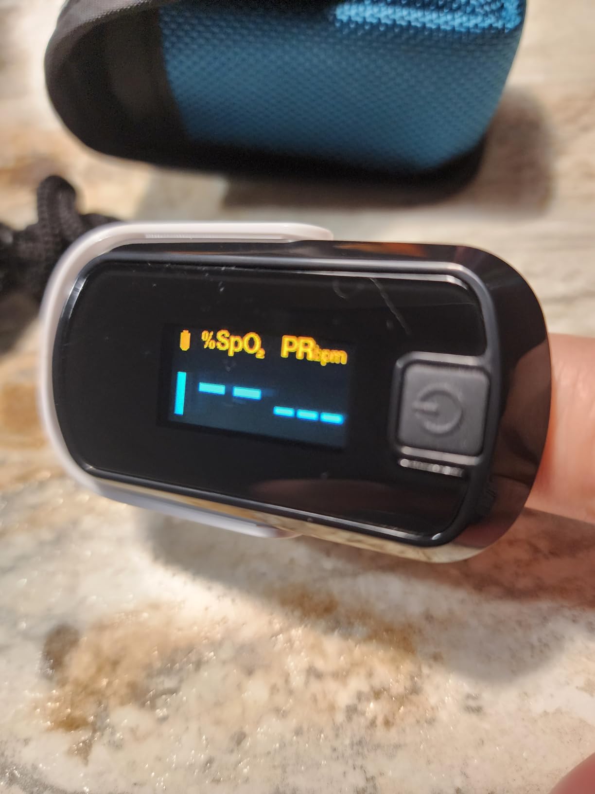 mibest OLED Finger Pulse Oximeter, O2 Meter, Dual Color White/Silver customer photo 2