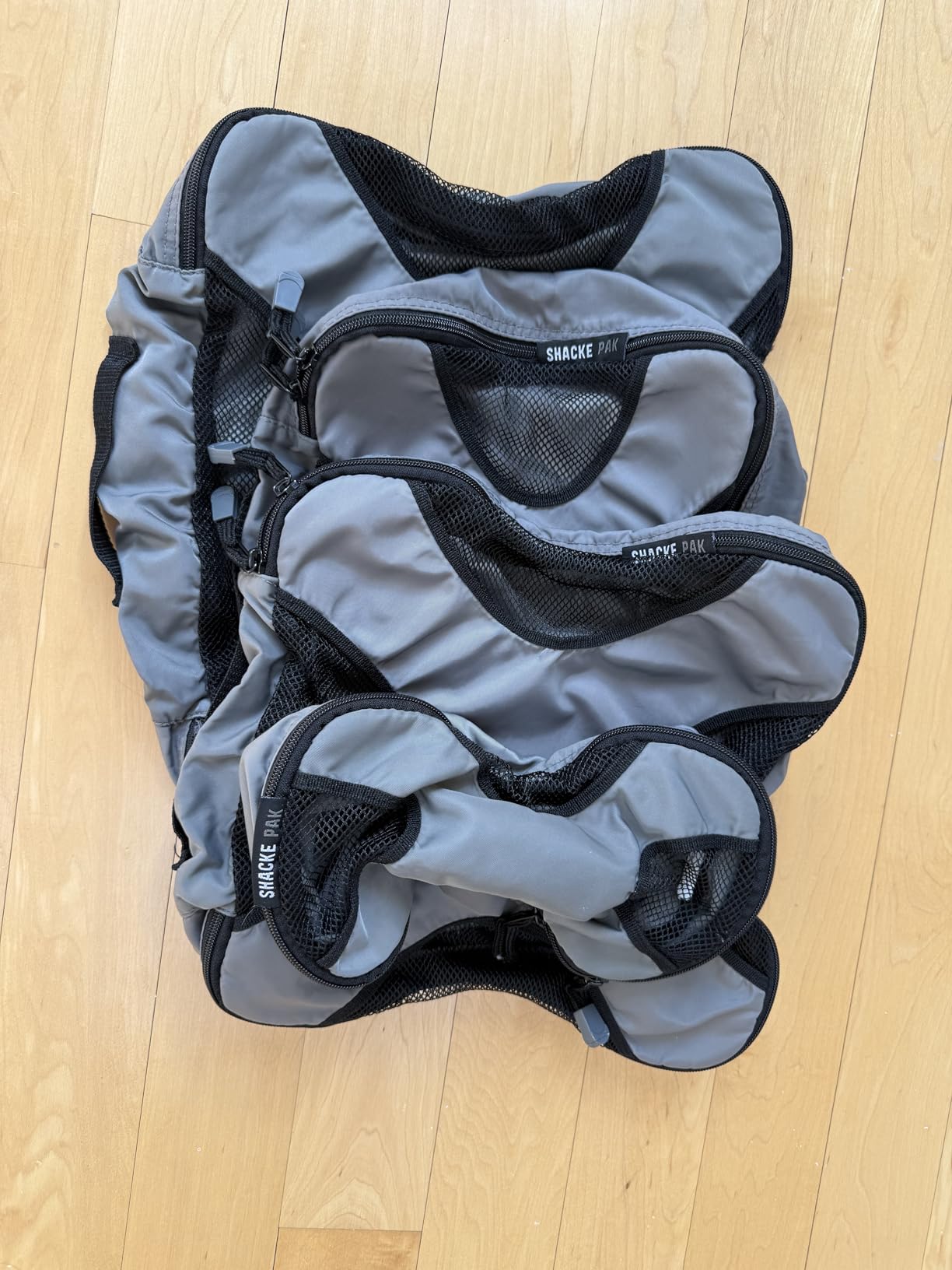 Shacke 5 Set Packing Cubes for Travel with Laundry Bag (Pure Black) customer photo 2