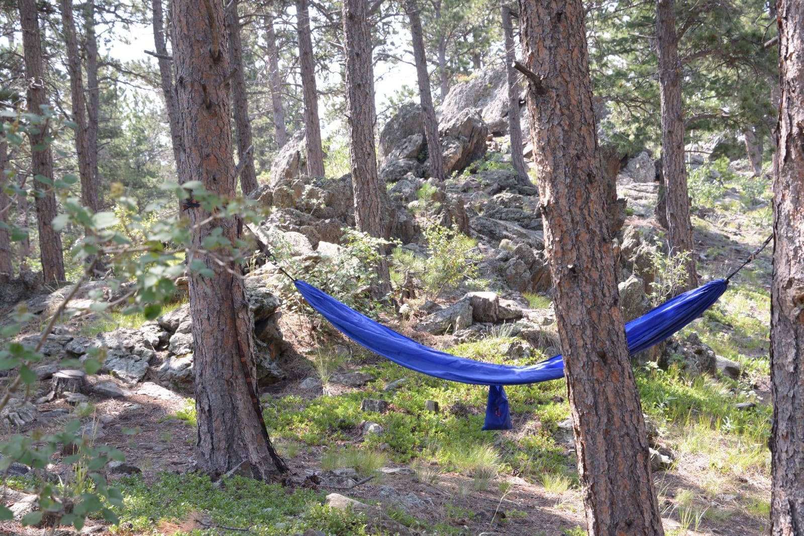 GRAND TRUNK Camping Hammock | 12 oz | Blue | Ultralight & portable | Ideal for backpacking | Hiking & minimalist camping trips customer photo 2