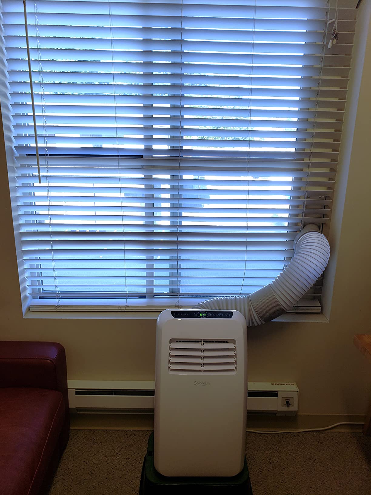 SereneLife Portable Air Conditioner, With Dual Motor, Dehumidifier & Fan | 8,000 BTU AC With Temperature Ranges 64F-90F | Fast Powerful Cooling | 3 Fan Speeds, Remote Control, & Window Exhaust Kit customer photo 2