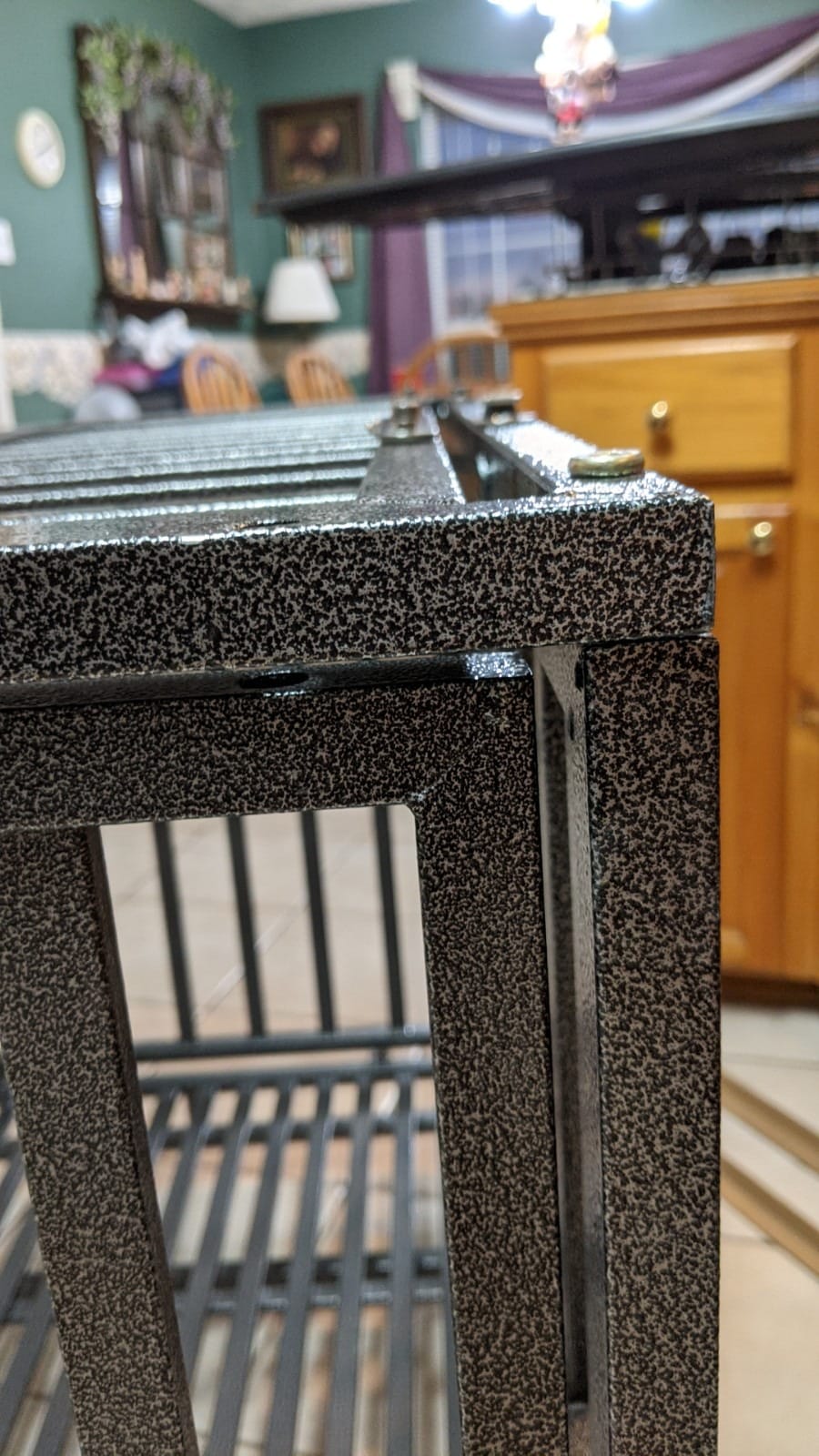 LUCKUP 38 Inch Heavy Duty Dog Cage Metal Kennel and Crate for Large Dogs,Easy to Assemble Pet Playpen with Four Wheels,Black customer photo 1