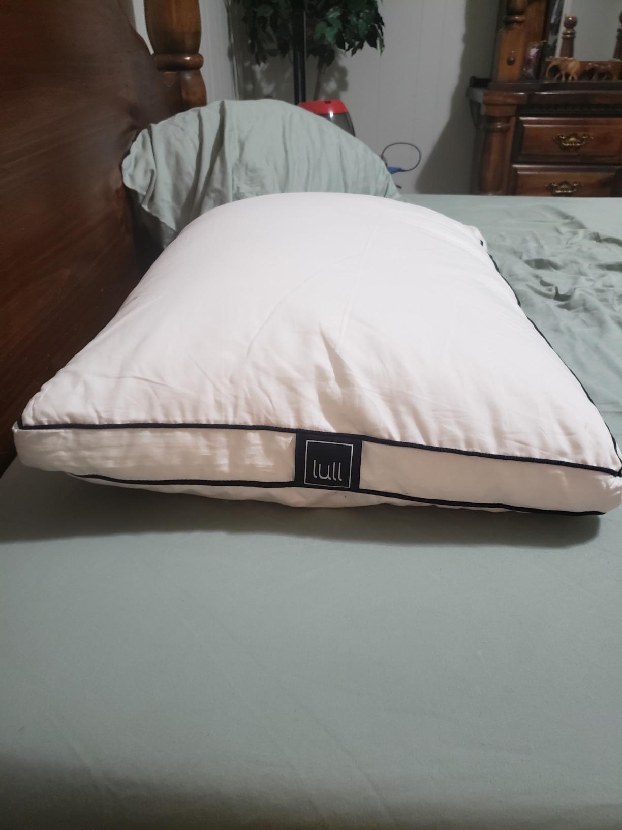 Lull Original Down Alternative Pillow, Hypoallergenic, Standard Size customer photo 2