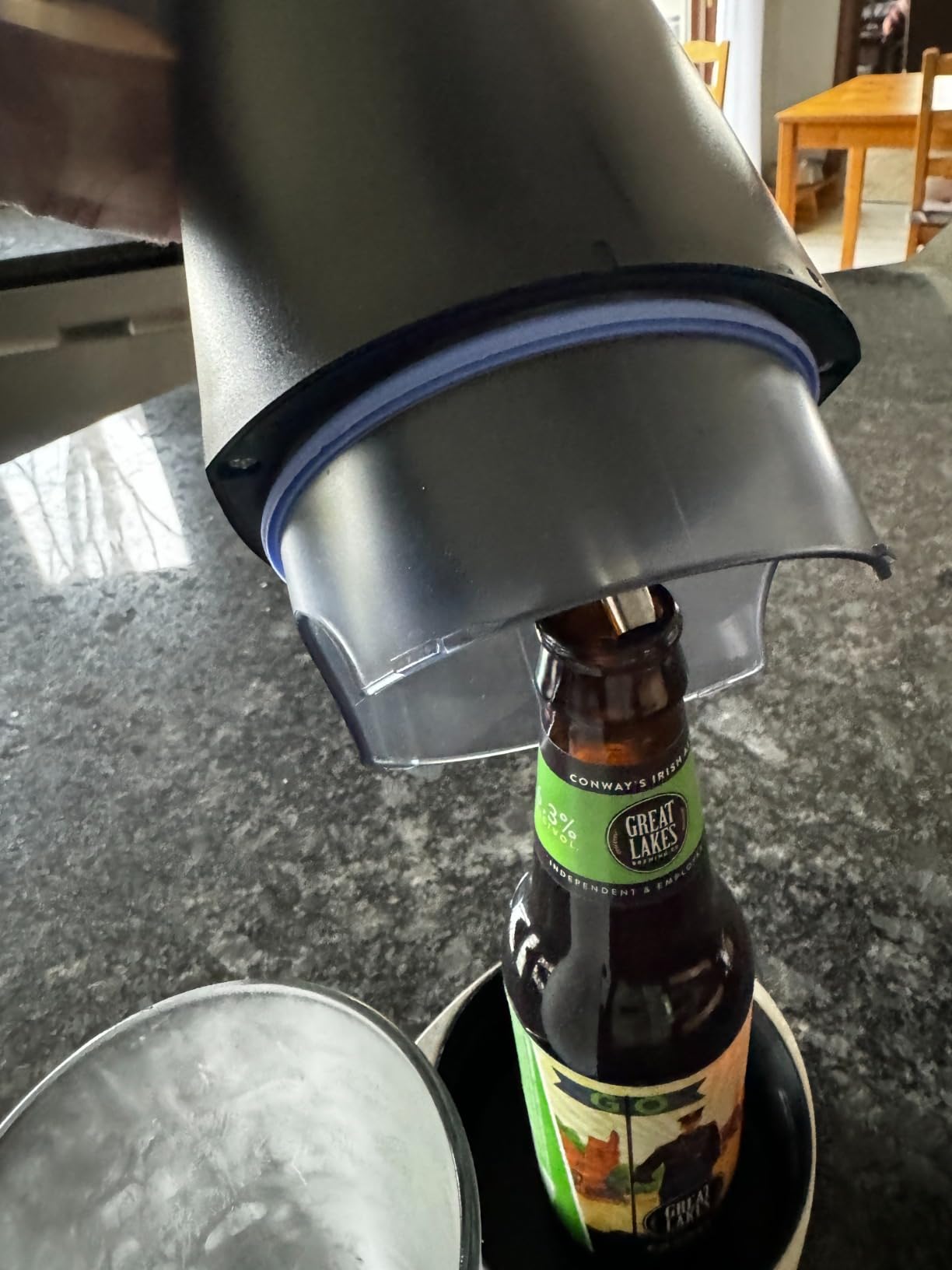 FIZZICS - DraftPour Beer Dispenser - Converts Any Can or Bottle Into a Nitro-Style Draft, Gift for Men and Beer Enthusiast, Beer Tap Draft Machine - Carbon customer photo 2