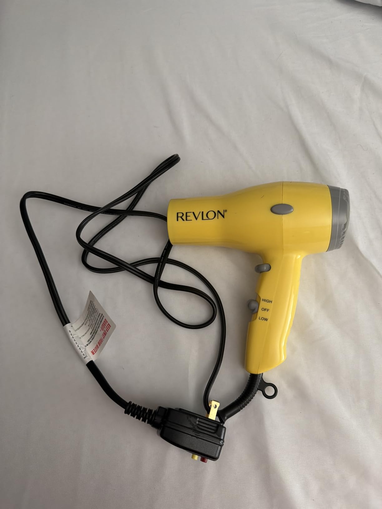 REVLON Compact Ionic Travel Hair Dryer, 1875 Watt, Yellow customer photo 2