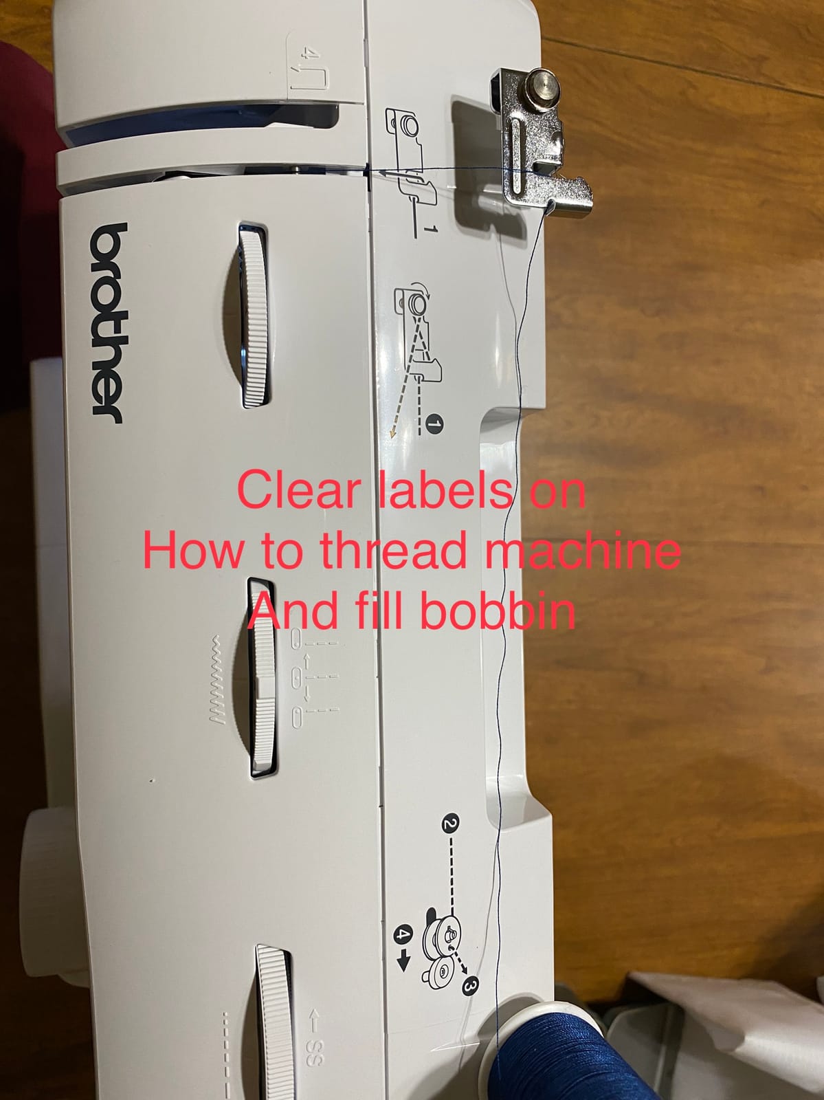 Brother GX37 Sewing Machine 37 Built-in Stitches | 37 Built-in Stitches, 6 Included Sewing Feet, Decorative stitches, The stitches are conveniently printed on the machine customer photo 1
