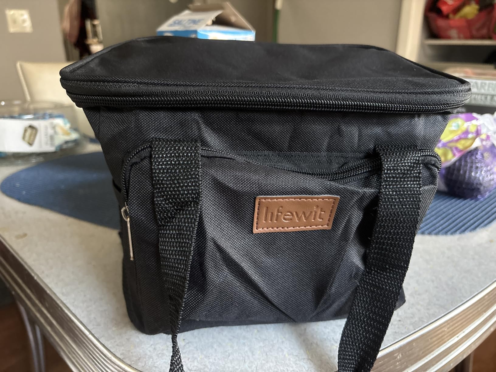 Lifewit Large Lunch Bag, Insulated Lunch Box, Soft Cooler Cooling Tote for Adult Men Women, Black 24-Can (15L) customer photo 1