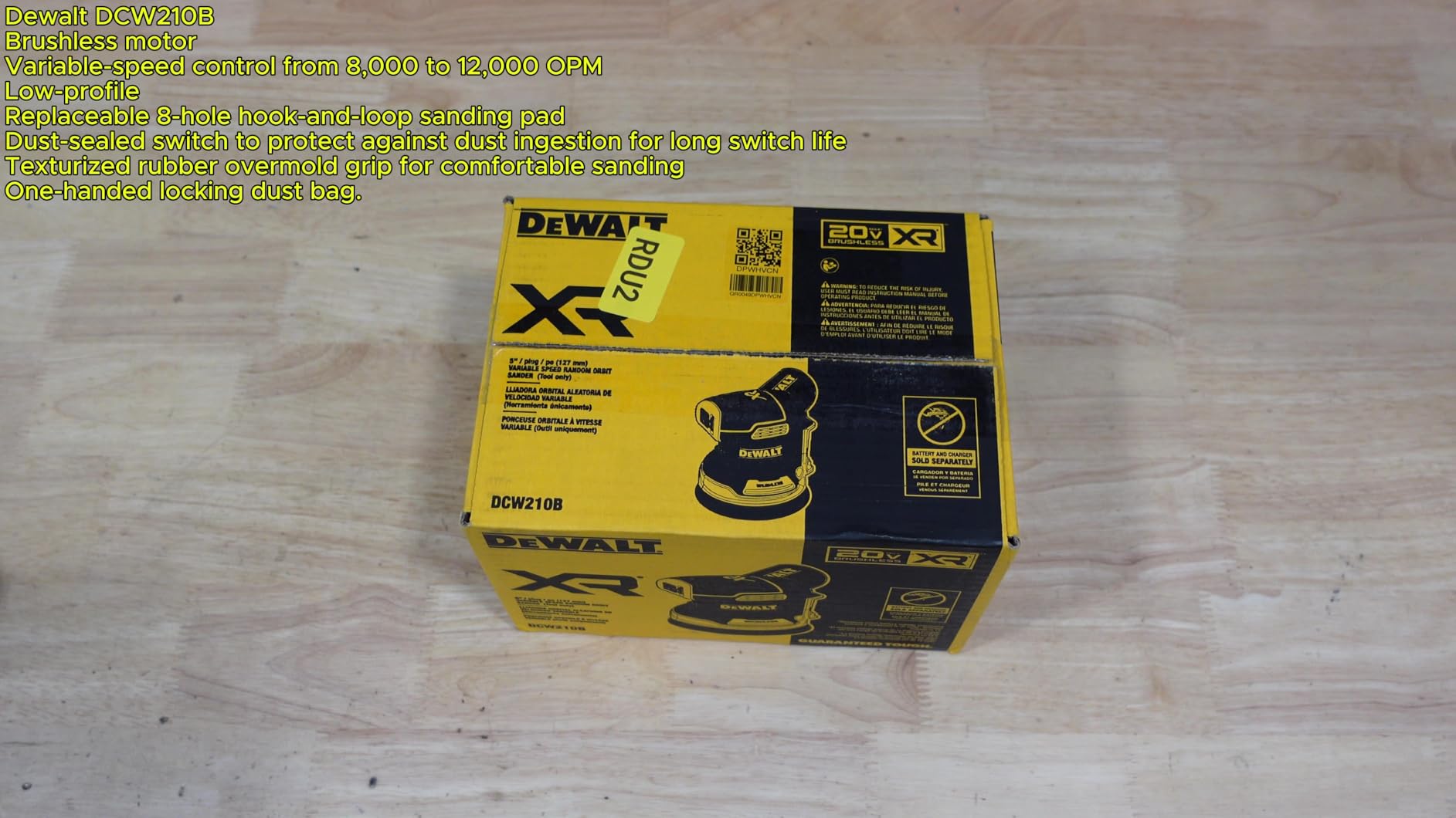 DEWALT 20V MAX Orbital Sander, Tool Only (DCW210B) customer photo 2