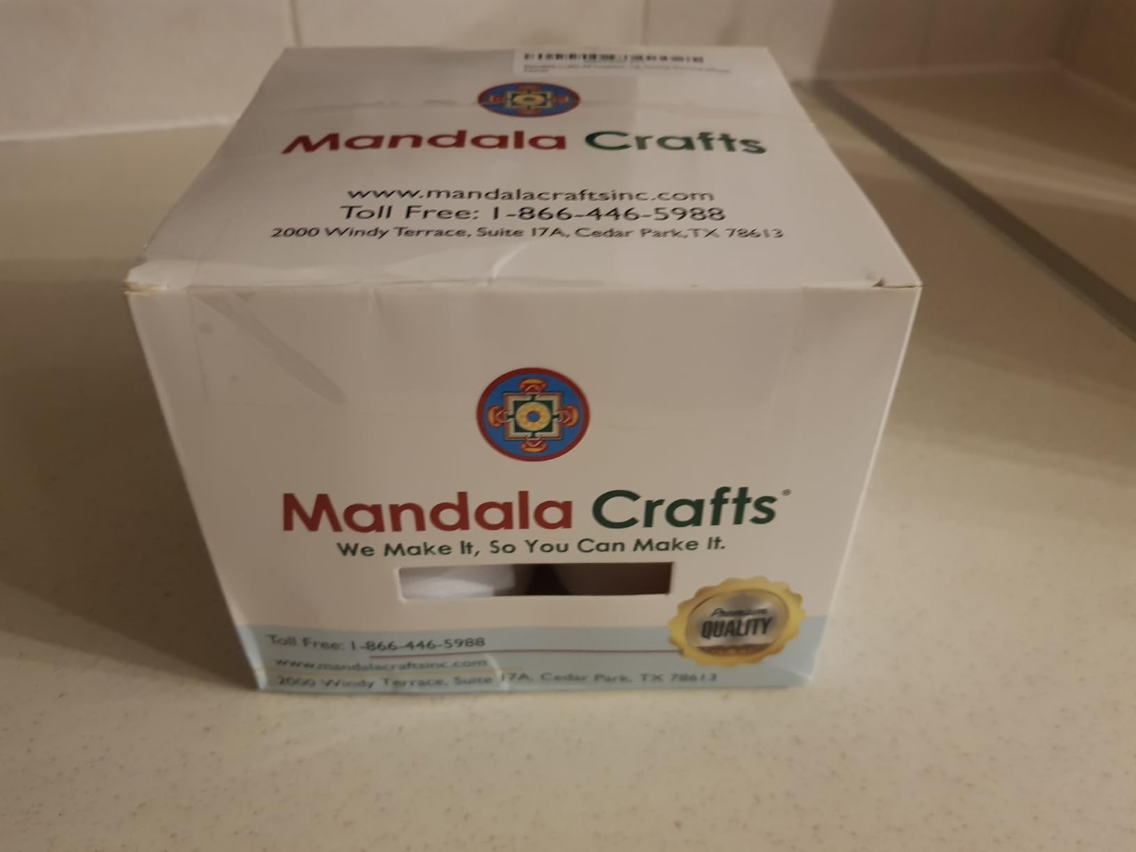 Mandala Crafts 40S/2 White Polyester 4 Pack of Serger Threads Cones customer photo 1