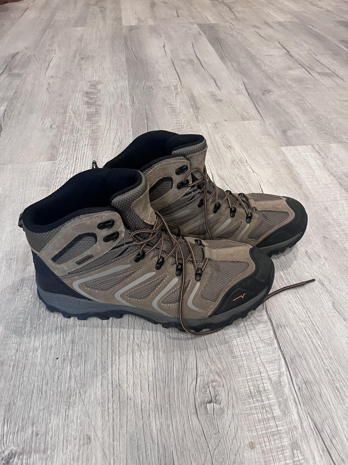 NORTIV 8 Men's Ankle High Waterproof Hiking Boots customer photo 2