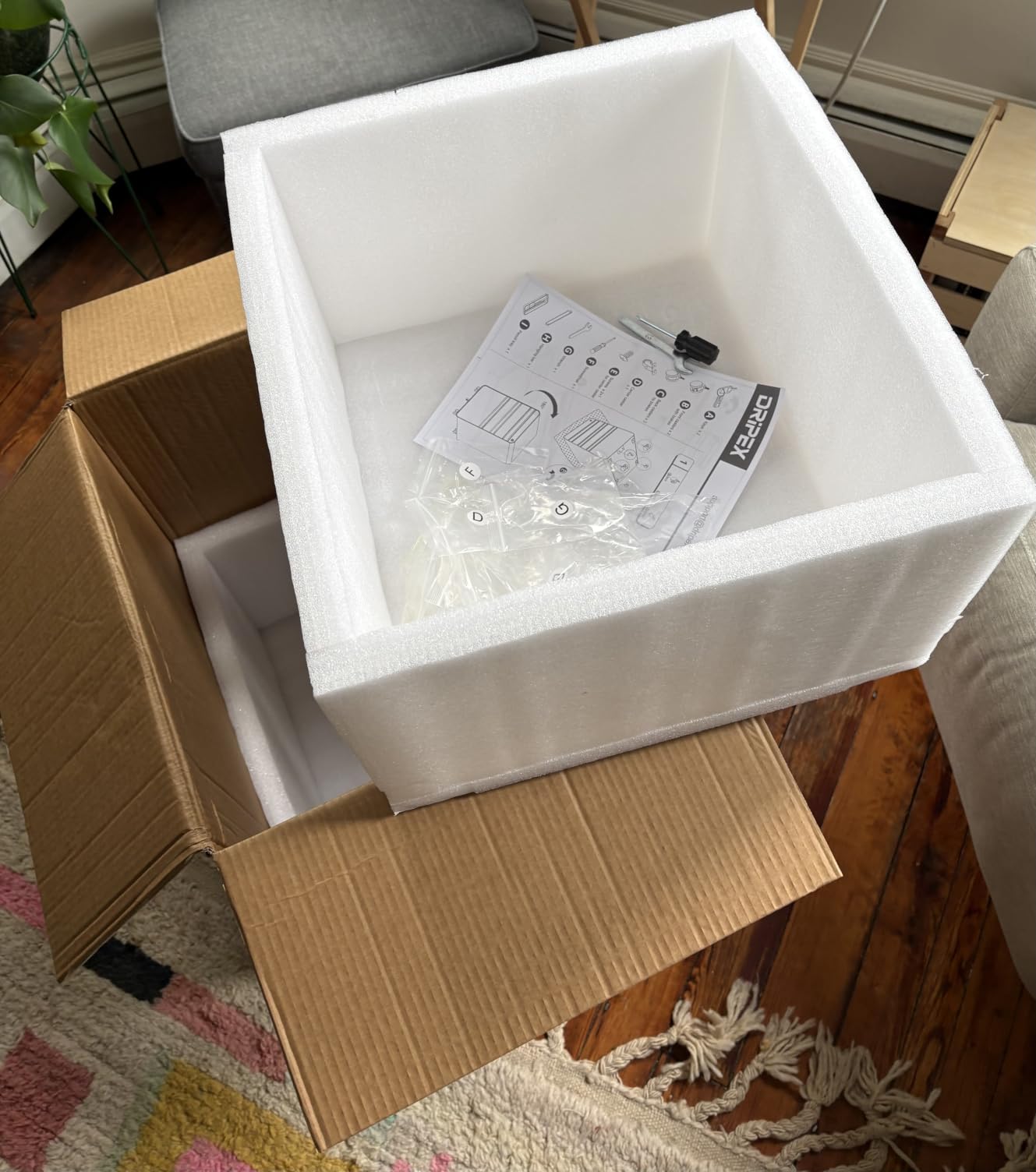 Dripex 3 Drawer Metal Rolling File Cabinet Under Desk Filing Cabinet White customer photo 1