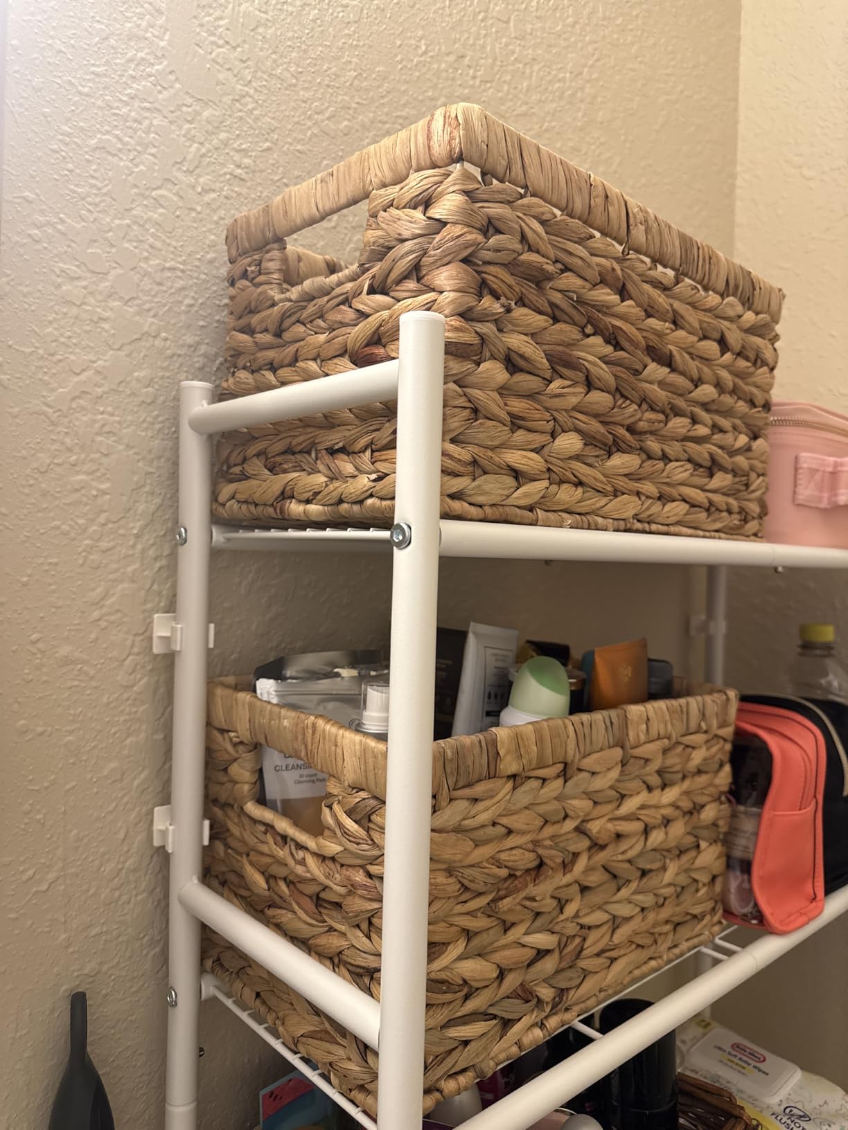 StorageWorks Wicker Baskets, Wicker Storage Baskets for Shelves, 2-Pack | Hyacinth Wicker Baskets for Storage, Woven Baskets for Organizing, Woven Baskets for Storage, Pantry Organizers and Storage customer photo 2