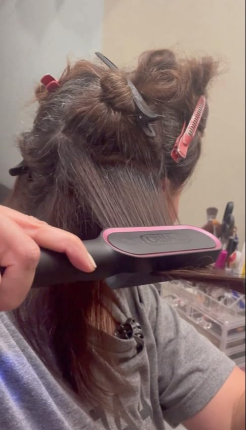 TYMO Hair Straightener Brush, Hot Comb Hair Straighteners for Women customer photo 2