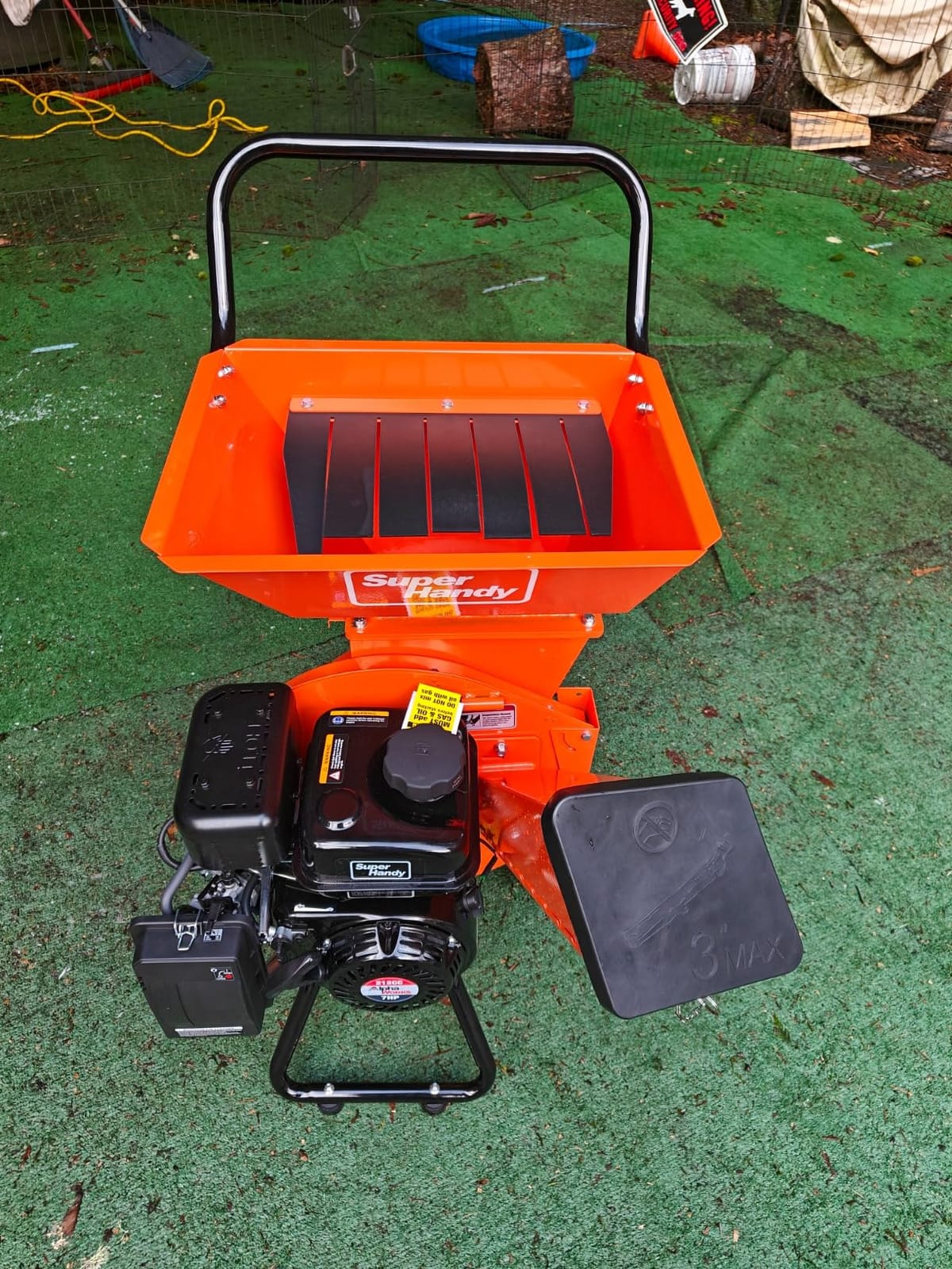 SuperHandy Wood Chipper Shredder Mulcher Ultra Heavy Duty 7HP 3 in 1 Multi-Function 3