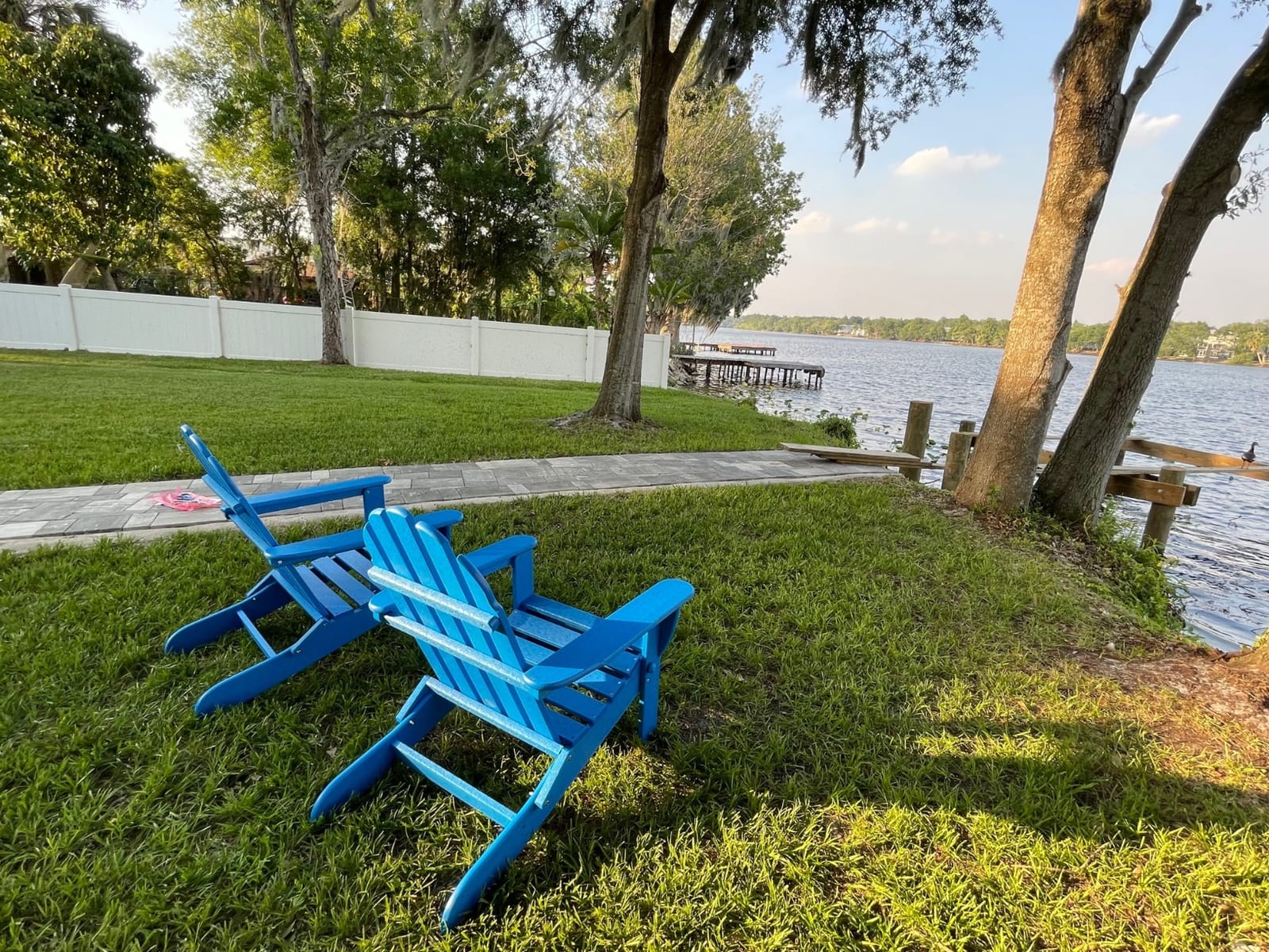 POLYWOOD AD5030NV Classic Folding Adirondack Chair, Navy customer photo 2