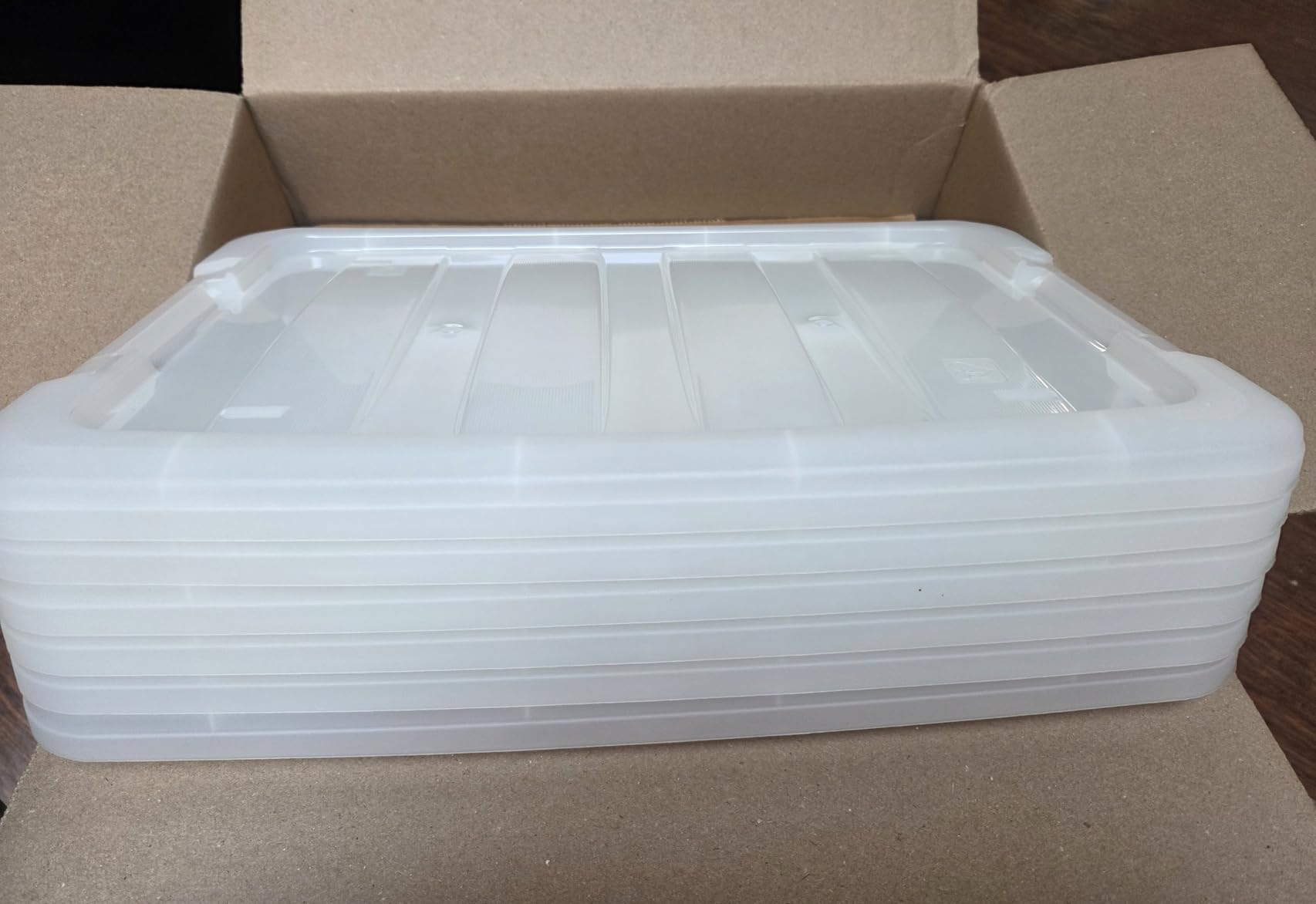 IRIS USA 6-Pack 32 Quart Storage Bins with Lids, Pearl customer photo 1