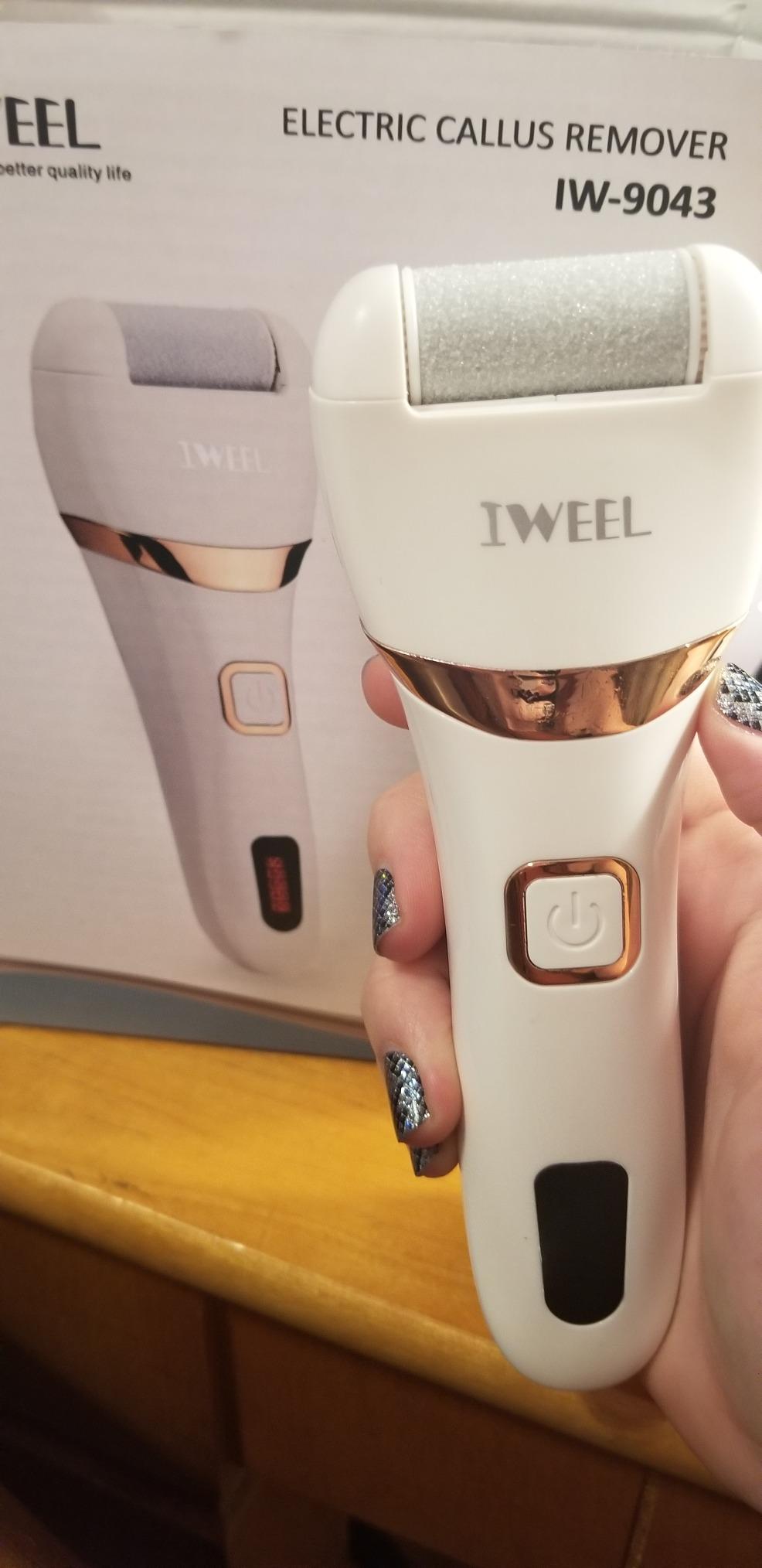 Callus Remover for Feet Shaver Rechargeable Electric Foot File Pedicure Tools for Feet Professional Callous Shaver Waterproof Pedicure kit for Cracked Heels and Dead Skin customer photo 1