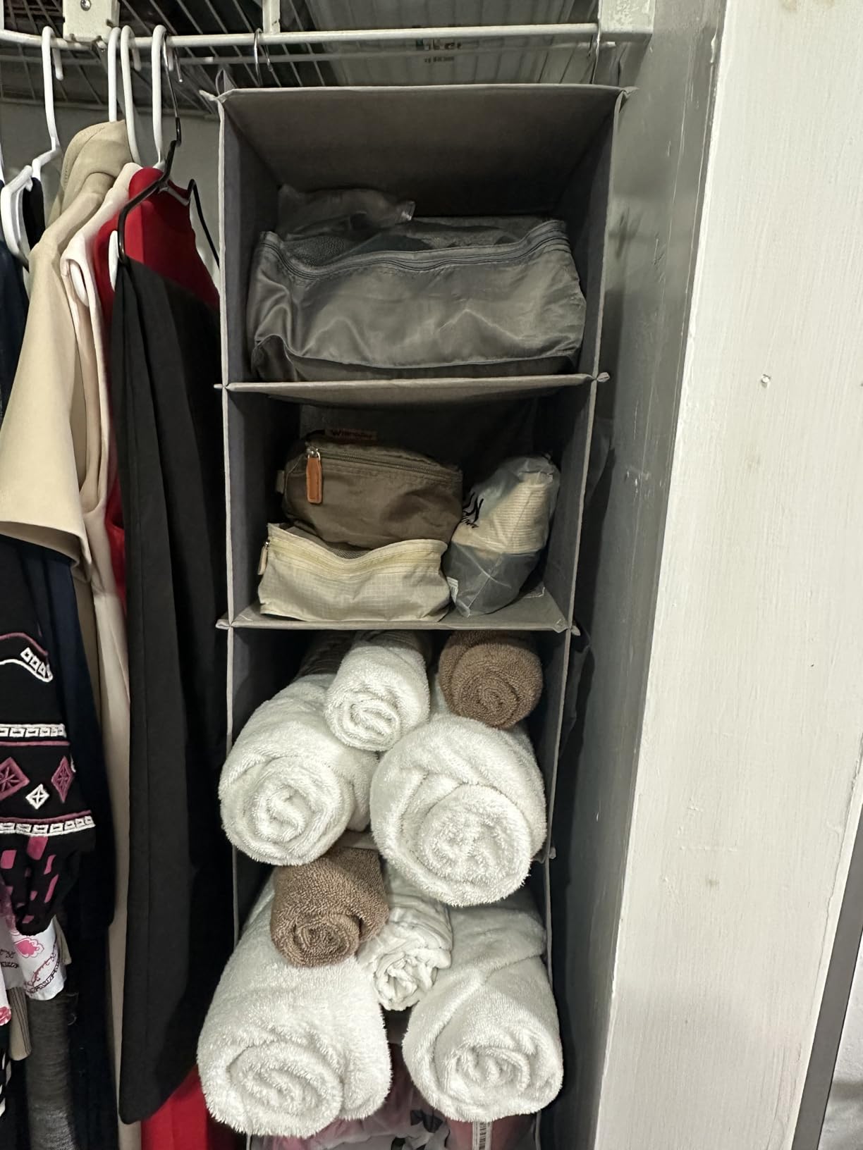 YOUDENOVA Hanging Closet Organizer and Storage, 6-Shelf, Grey customer photo 1