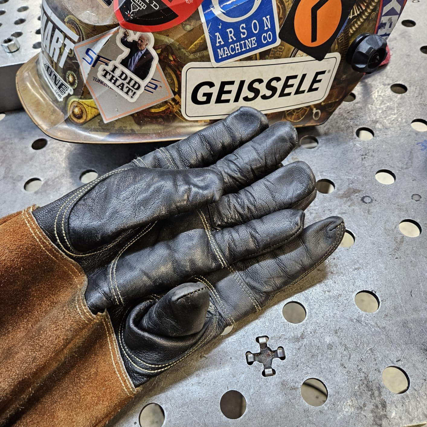 TIG Welding Gloves - Premium Black Goatskin Leather customer photo 2