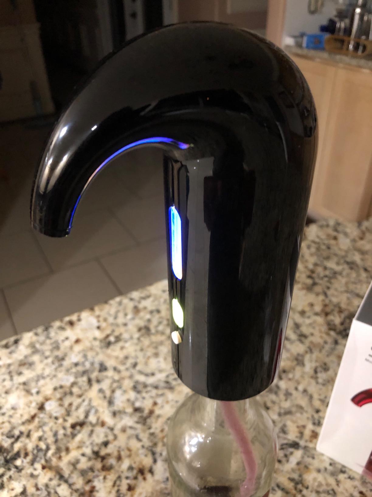 Wine Aerator Electric Wine Decanter Best Sellers One Touch Red-White Wine Accessories Aeration Work with Wine Opener for Beginner Enthusiast - Spout Pourer - Great Fathers Day Gift customer photo 2
