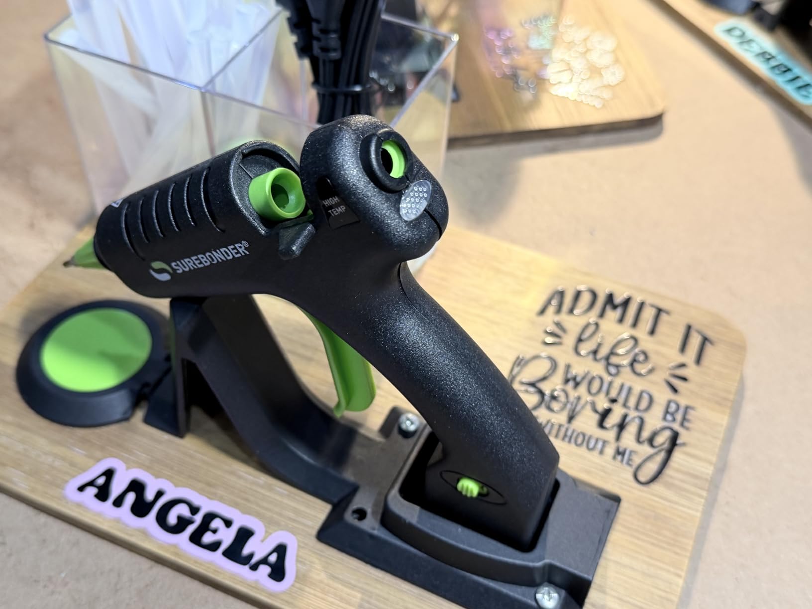 Surebonder Cordless/Corded High-Temperature Mini Hot Glue Gun with Fine Tip for Detailed Crafting and DIY Projects, 20 Watts (CL-195F) customer photo 2