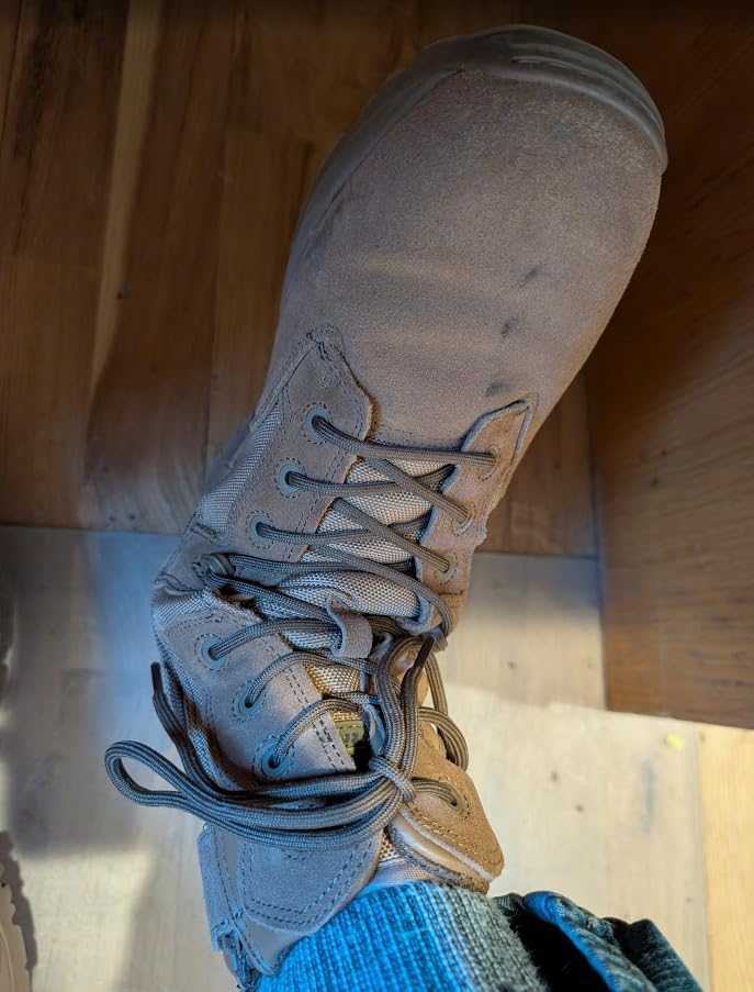 NORTIV 8 Men's Military Tactical Work Boots Hiking Side Zip customer photo 2