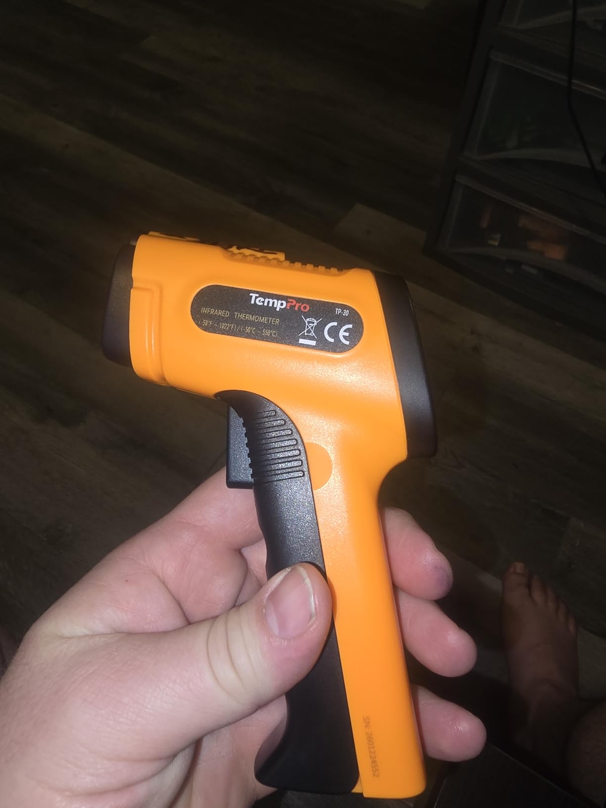 TempPro TempScan Infrared Thermometer Gun for Pizza Oven Griddle HVAC customer photo 1