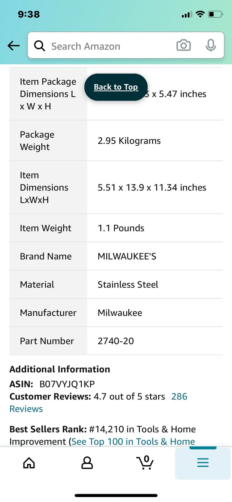 Milwaukee M18 Fuel 18 Gauge Brad Nailer customer photo 1
