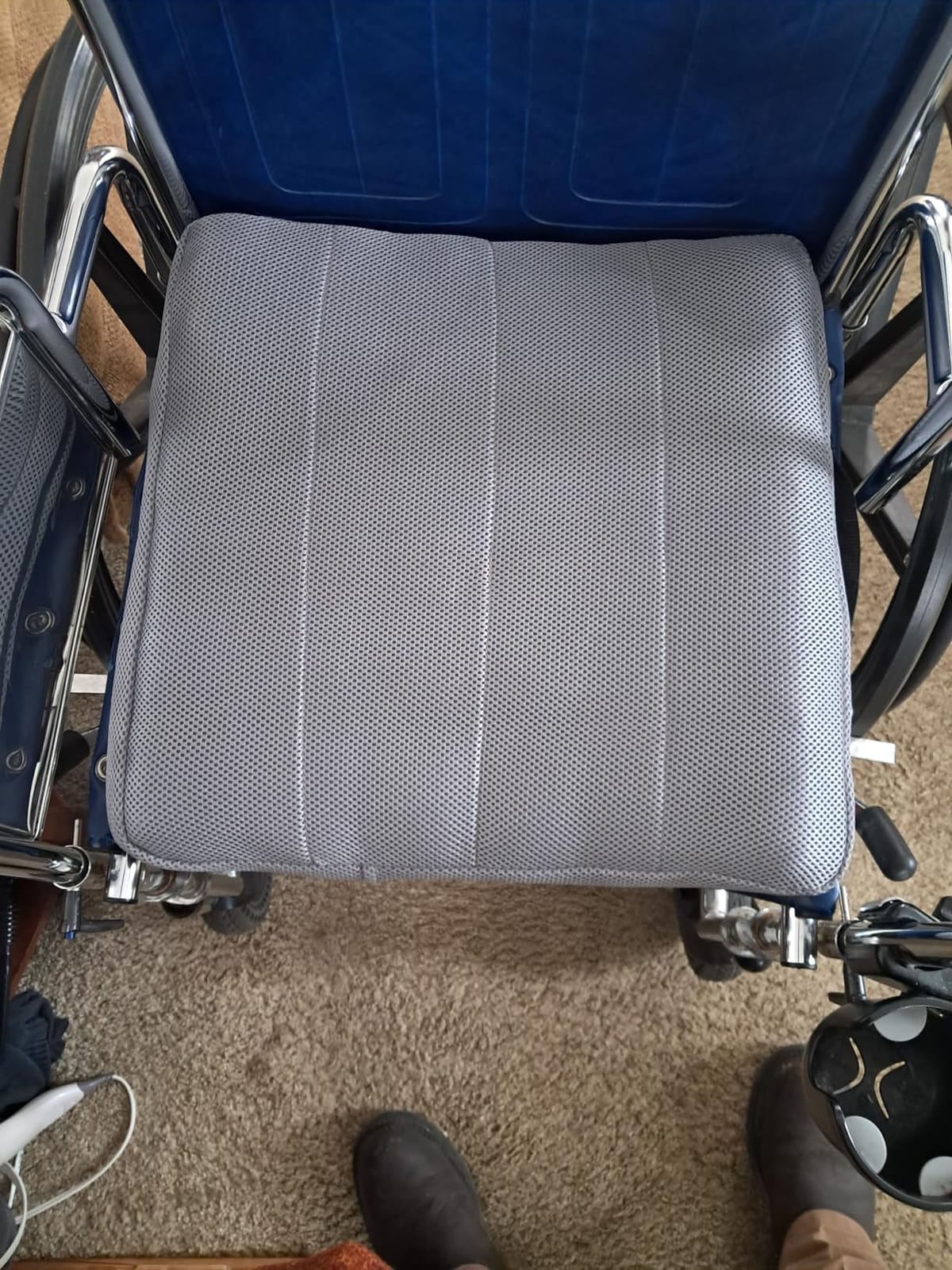 Vive Inflatable Wheelchair Air Seat Cushion - Adjustable Air Pressure customer photo 1