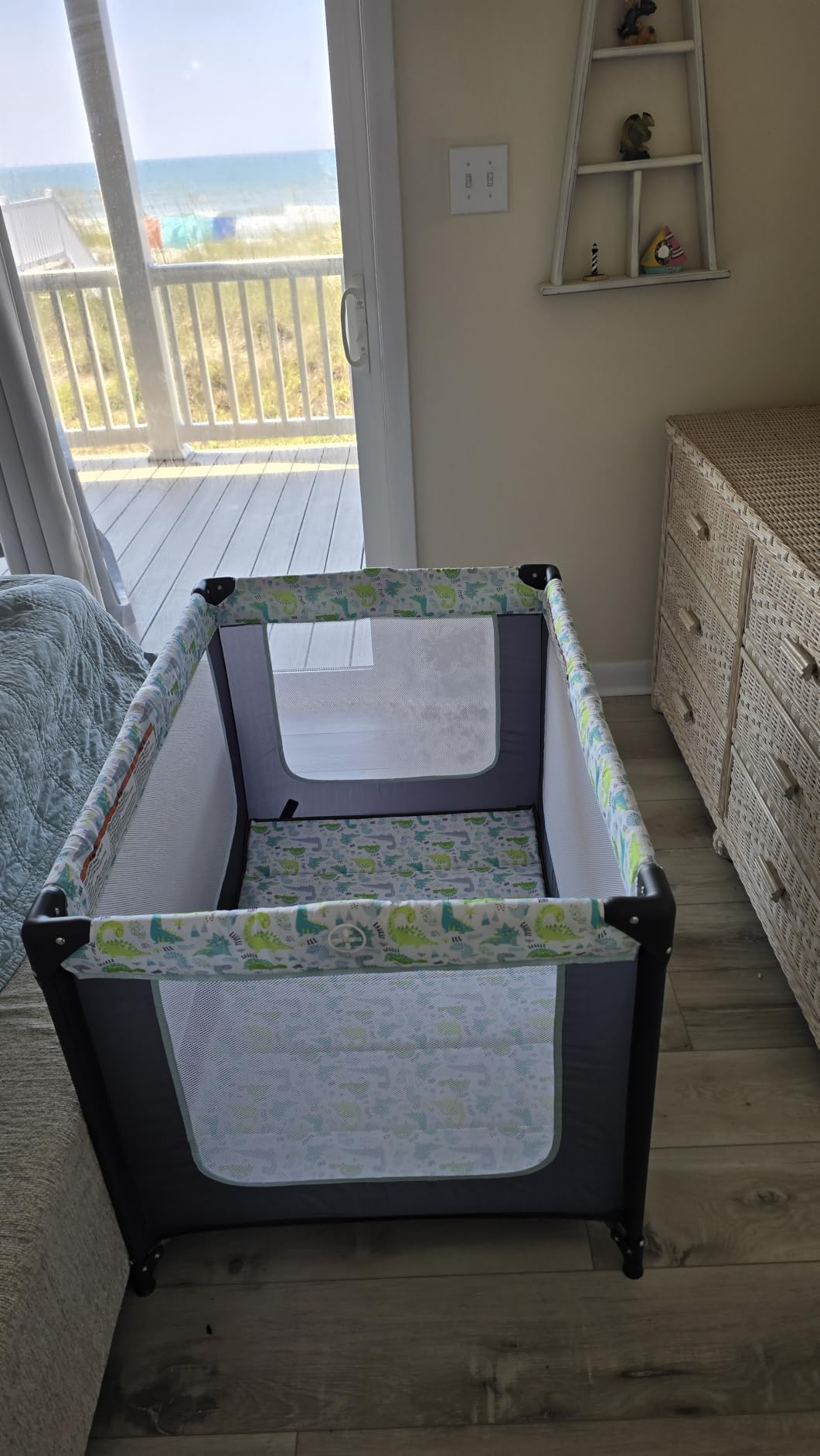 Dream On Me Zodiak Portable Playard, Compact for Travel, Carry Bag, Black customer photo 1