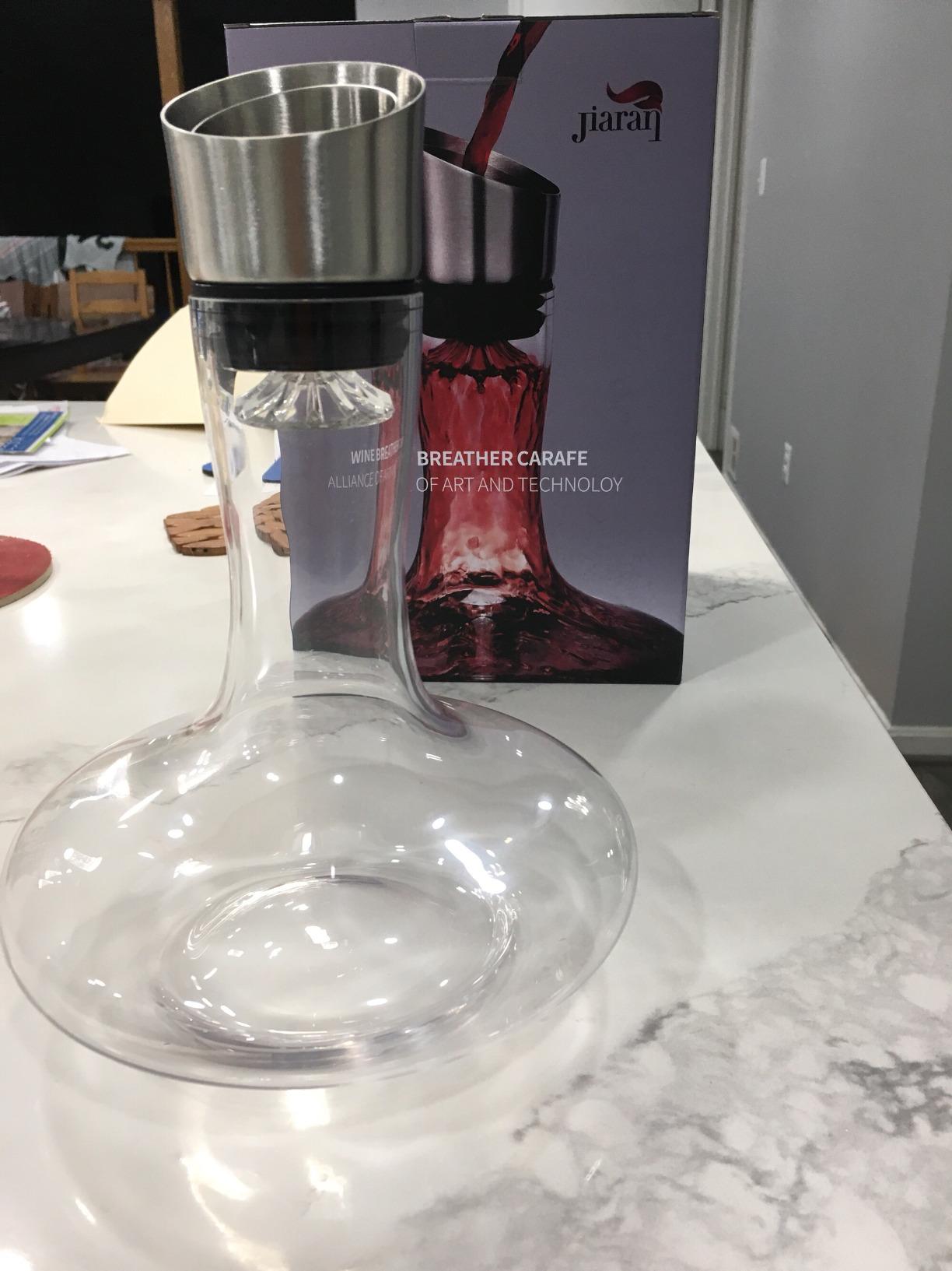 Wine Decanter Built-in Aerator Pourer, Wine Carafe, Red Wine Decanter, 100% Lead-free Crystal Glass, Wine Hand-held Aerator, Wine Gift, Wine Accessories customer photo 2
