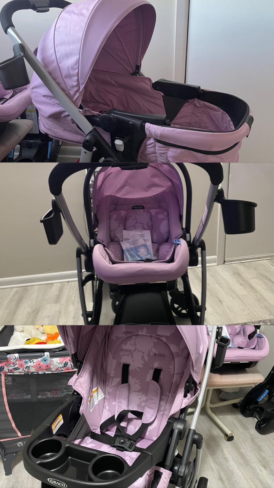 Graco Modes Pramette Stroller, 3-in-1 Baby Stroller, 3 Modes: Infant Car Seat Carrier (Car Seat Not Included), Infant Pramette, and Toddler Stroller, Reversible Seat, One-Hand Fold, Pierce customer photo 1