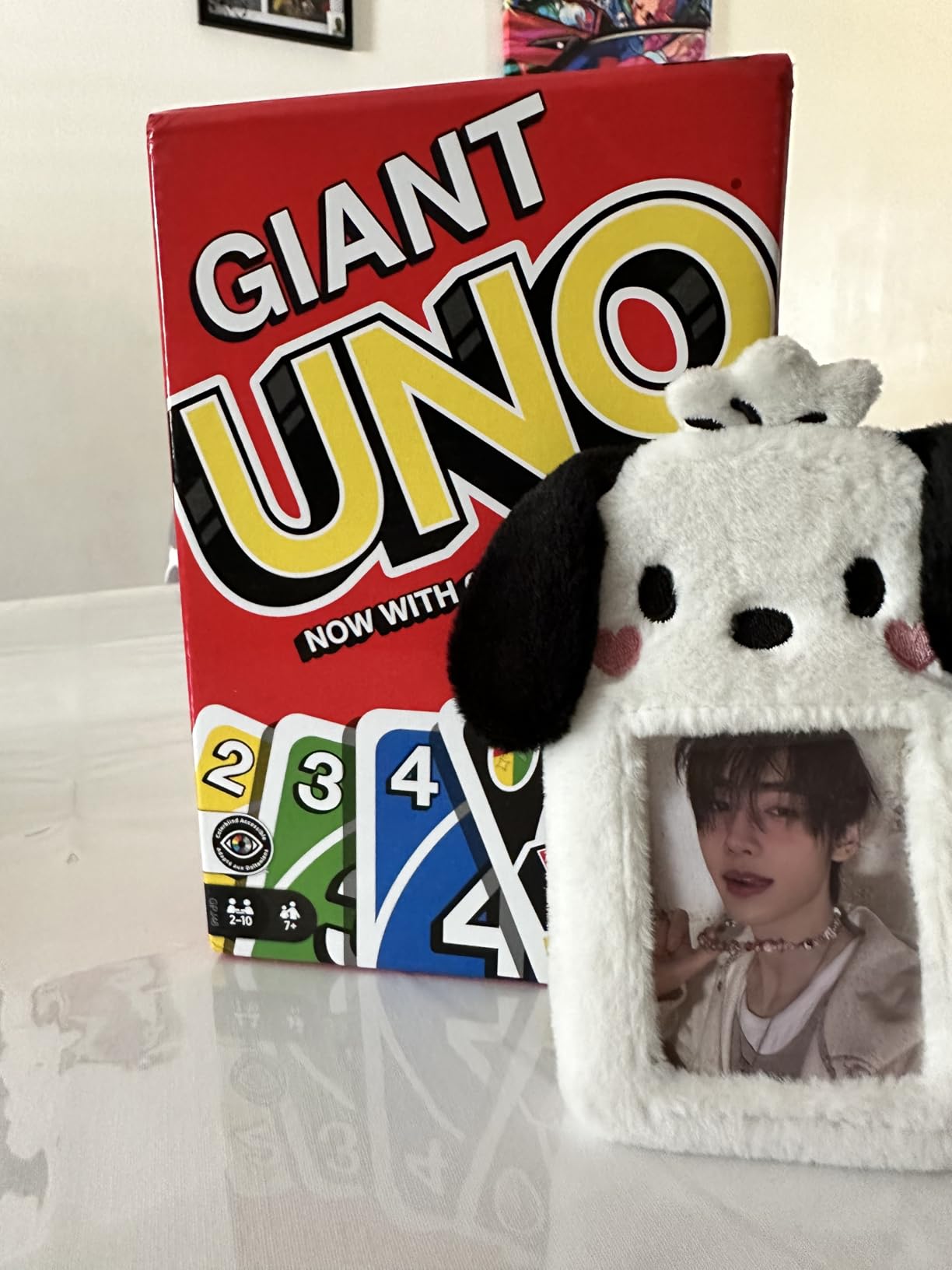 Mattel Games Giant UNO Card Game for Kid, Adult & Families, Color Blind Accessible & Customizable Large Deck customer photo 1