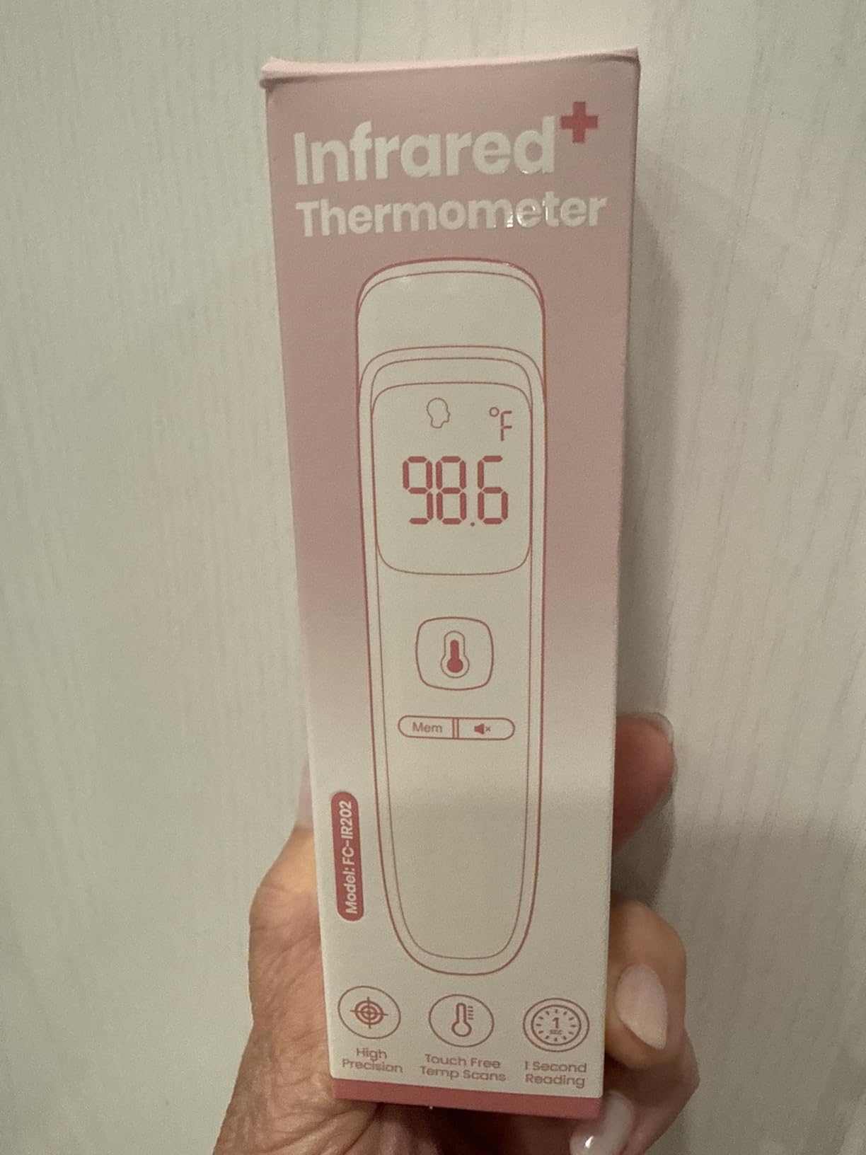 No-Touch Thermometer for Adults and Kids, Accurate Digital Baby Thermometer | 1s Fast Reading, Fever Alarm, Silent Mode, 35-Reading Memory, Forehead & Object Mode, AAA Battery Included, for Home & Clinic customer photo 1