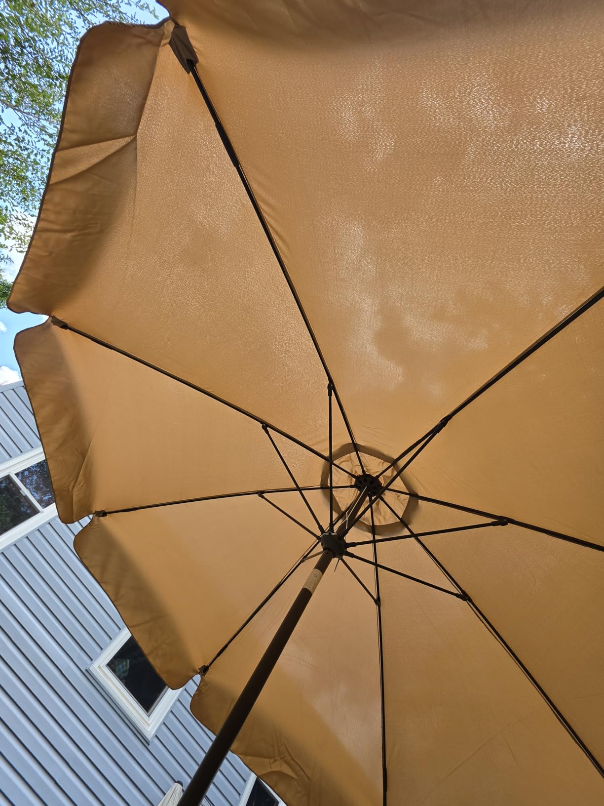 ABCCANOPY 9FT Scalloped Patio Umbrella Table Market Umbrella, Turquoise customer photo 2